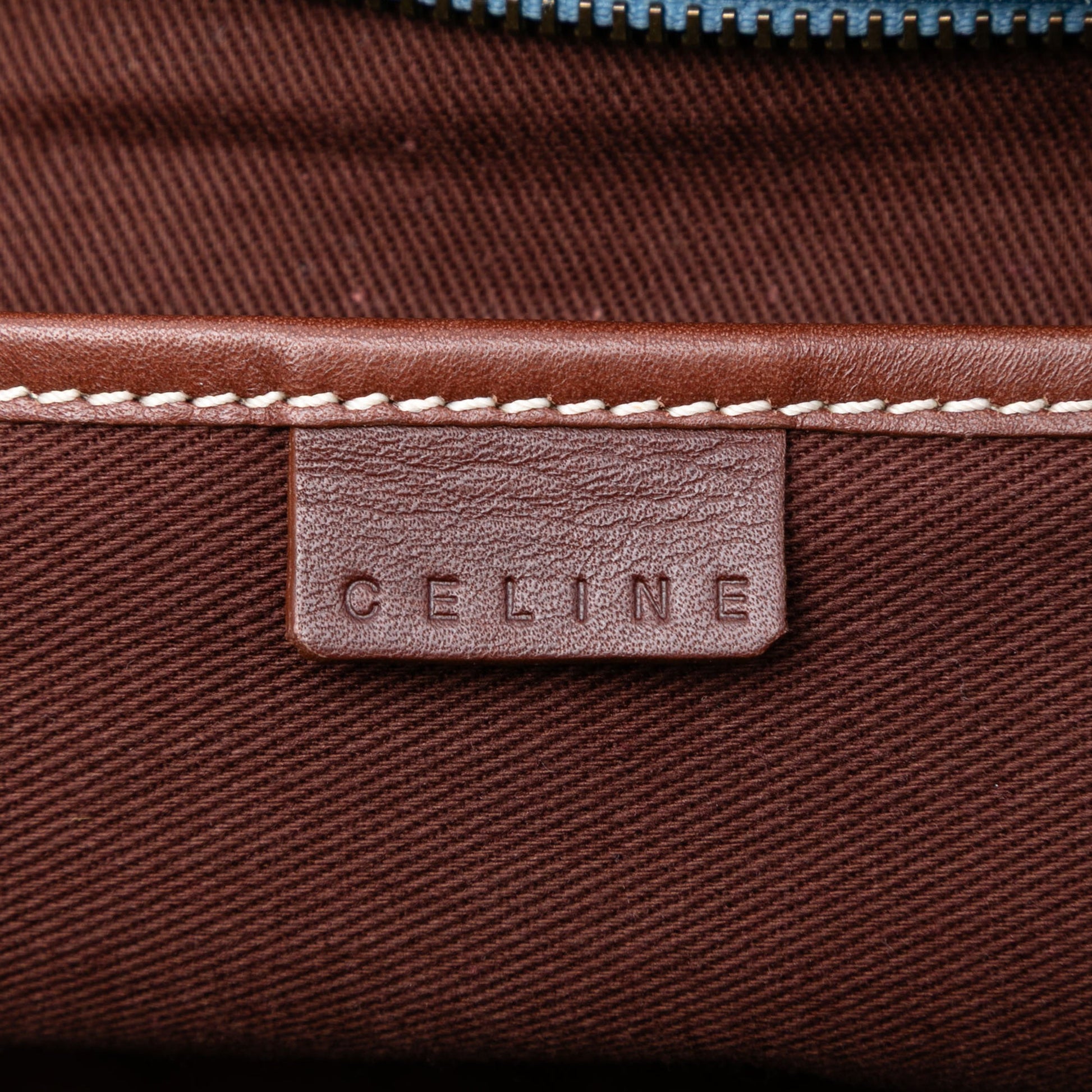 Celine C Macadam Suede Shoulder Bag