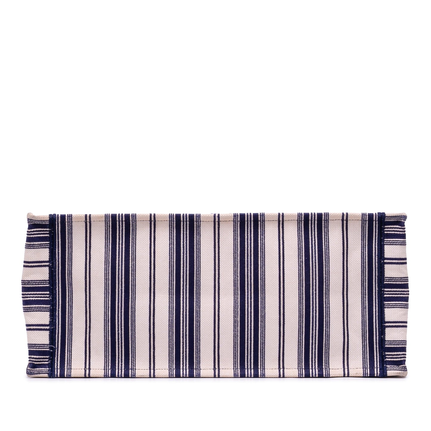 Dior Large Canvas Striped Book Tote