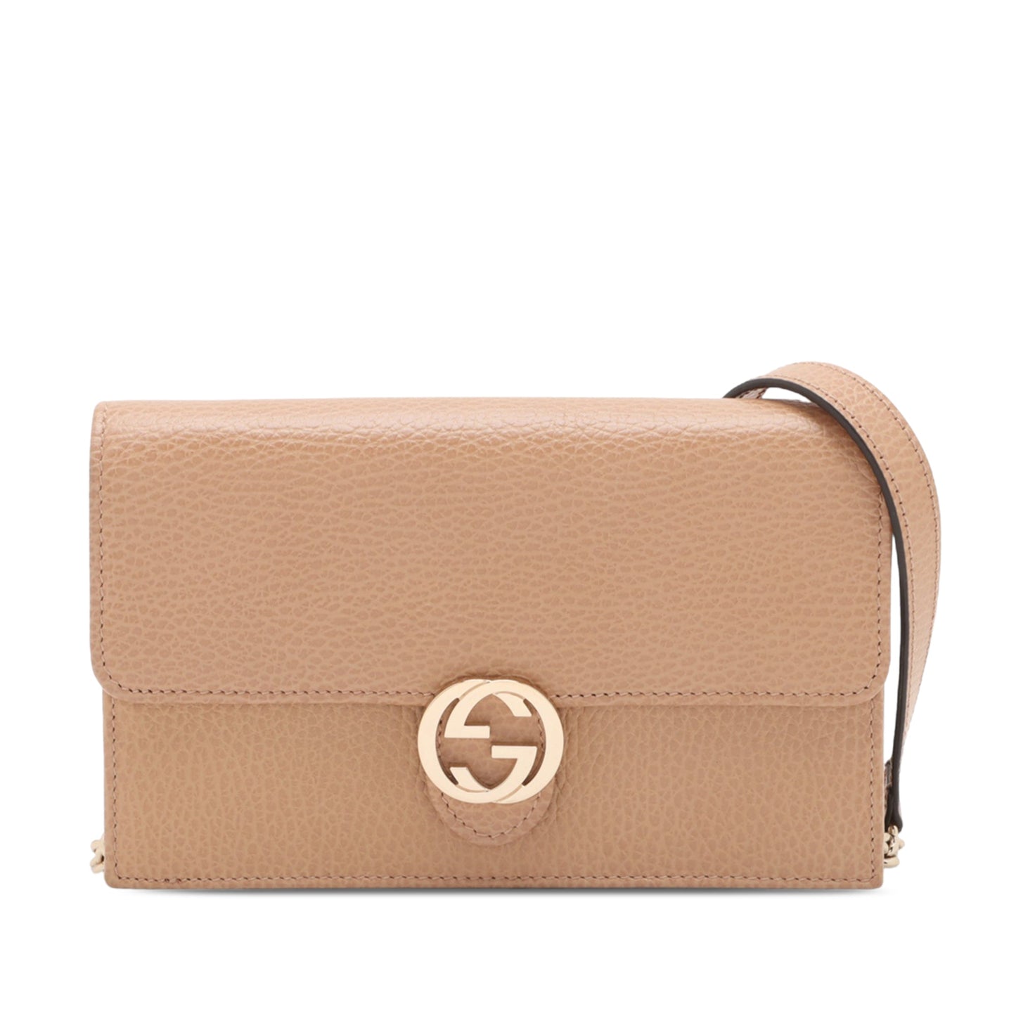 Gucci Dollar Calfskin Interlocking G Wallet on Chain