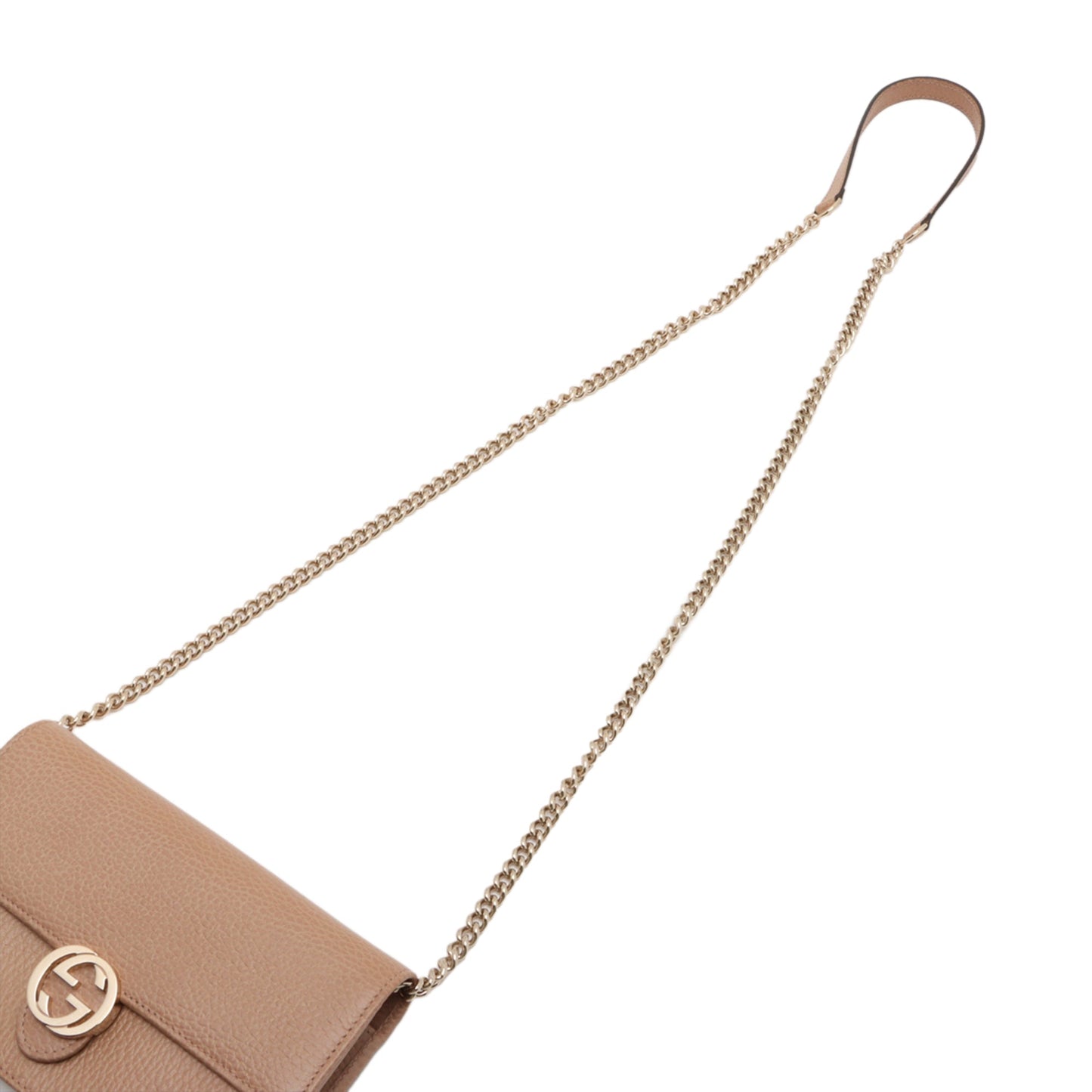 Gucci Dollar Calfskin Interlocking G Wallet on Chain