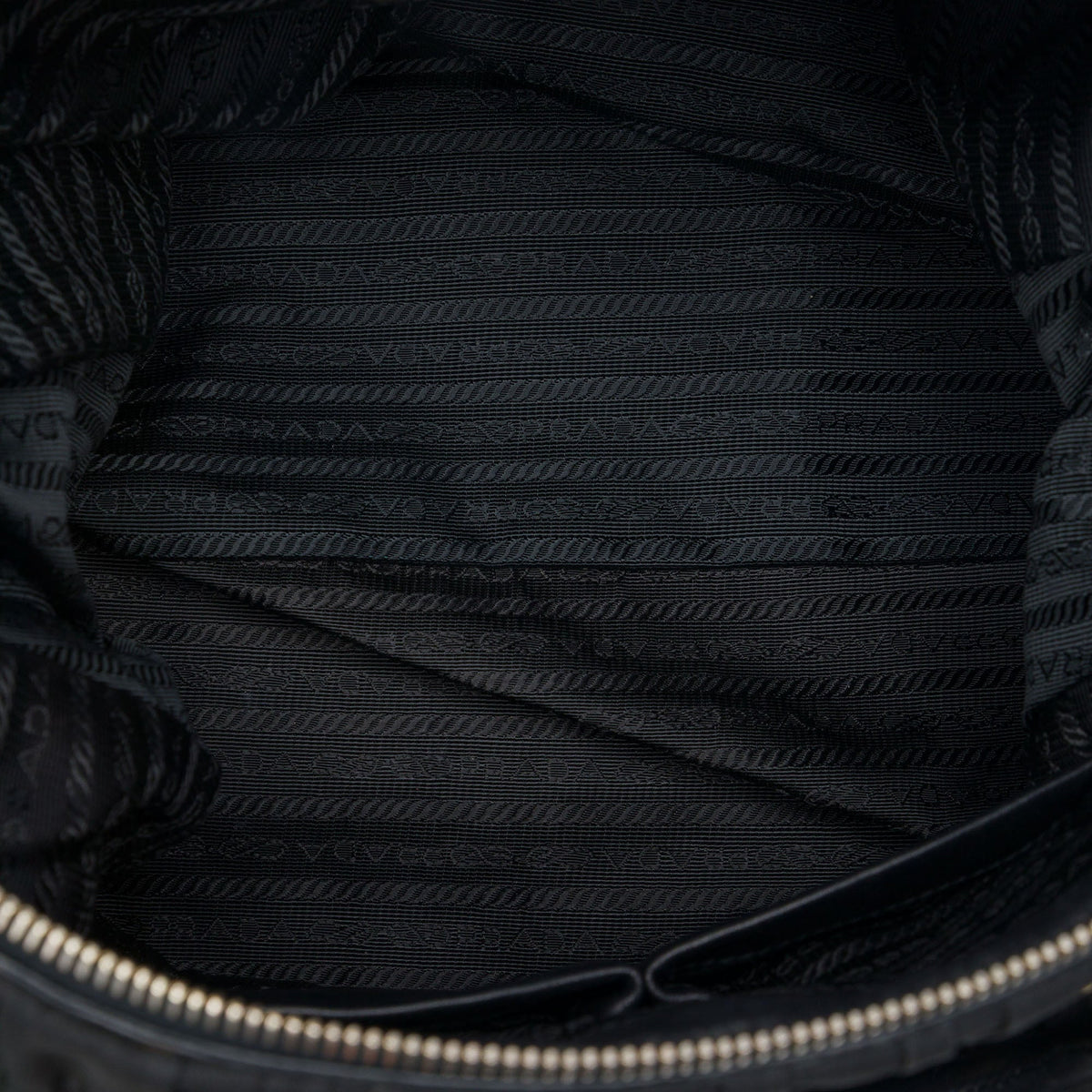 Prada Tessuto Gaufre Satchel — Black