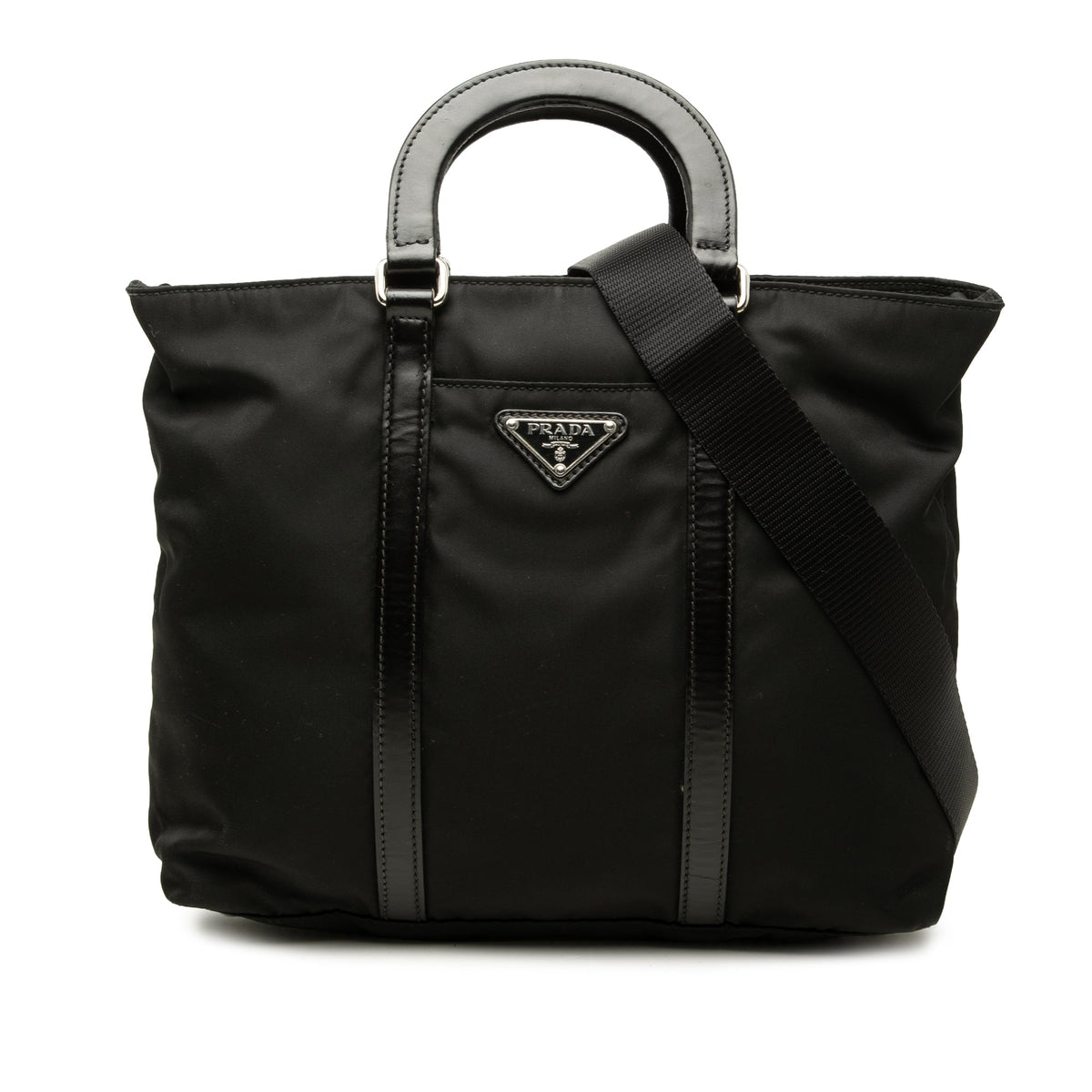 Prada Tessuto Satchel — Black