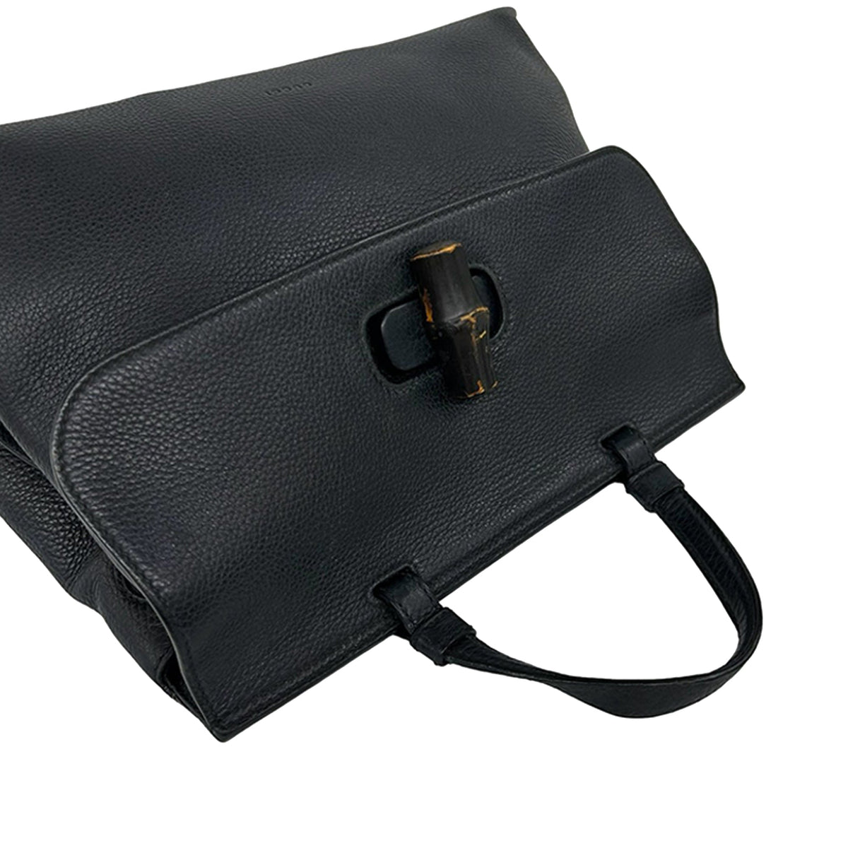 Gucci Medium Calfskin Bamboo Daily Satchel