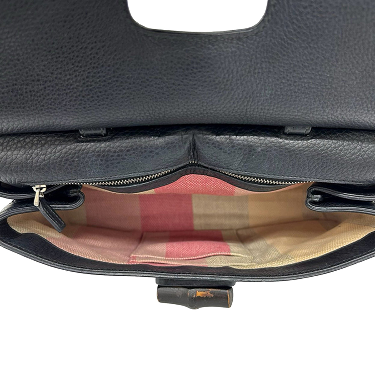 Gucci Medium Calfskin Bamboo Daily Satchel