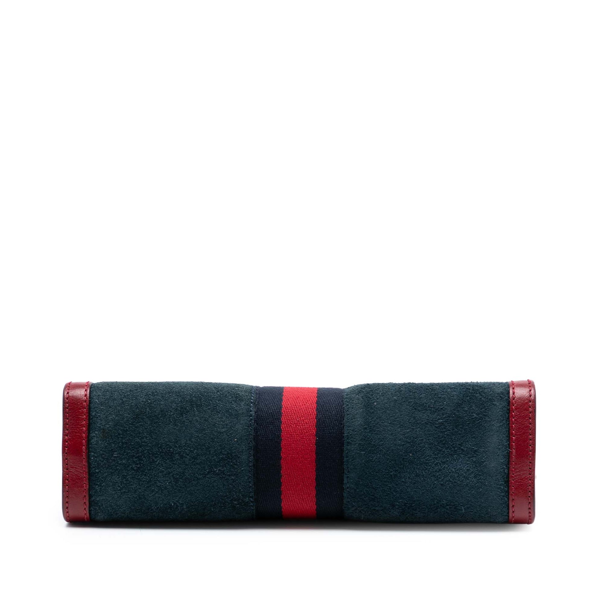 Gucci Small Suede Web Ophidia Chain Crossbody
