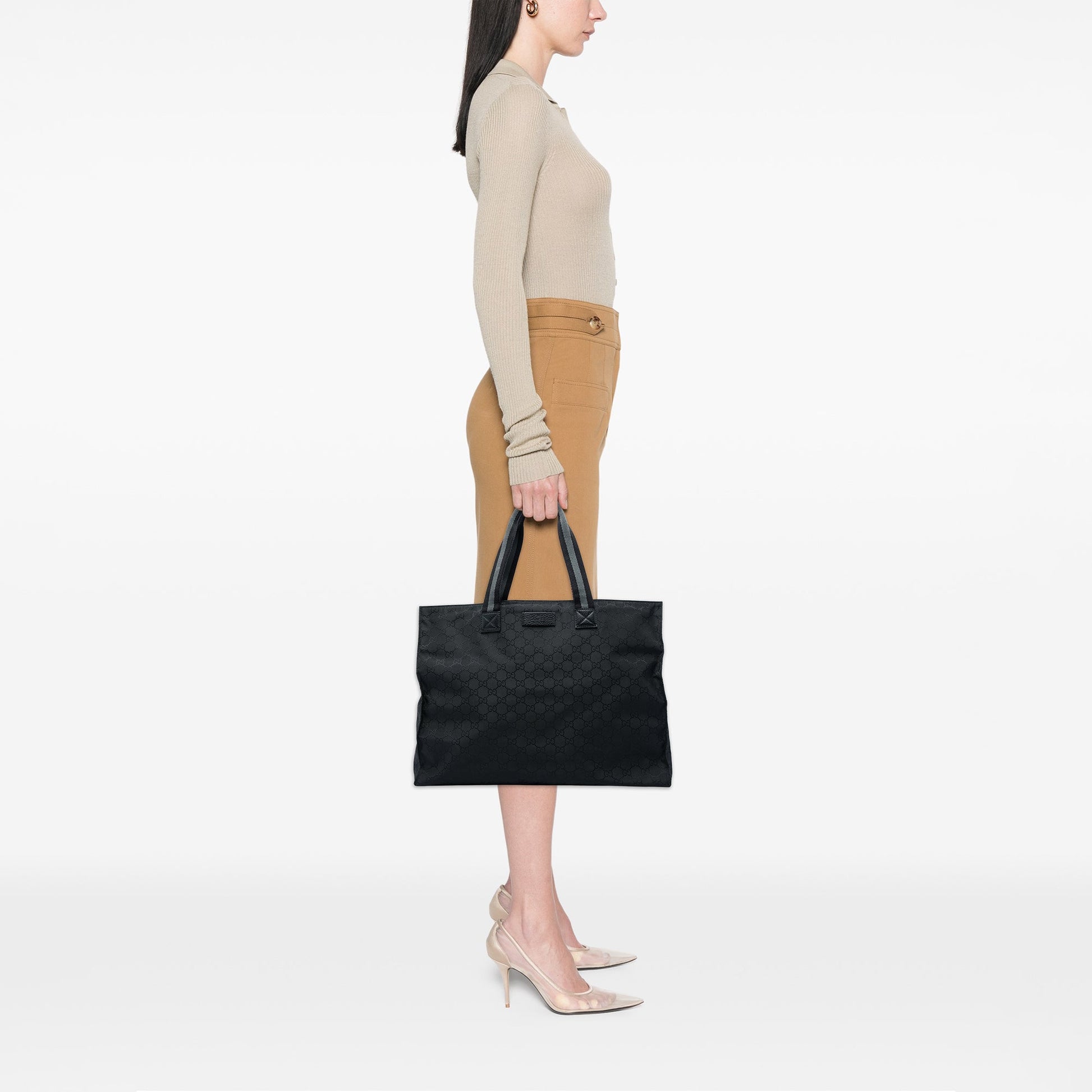 Gucci GG Nylon Web Tote