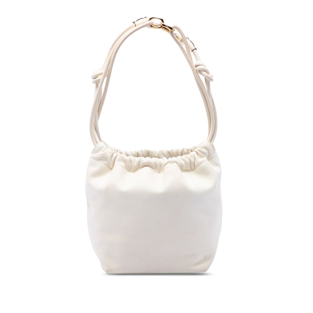 Valentino Nappa Vlogo Pouf Bucket Bag