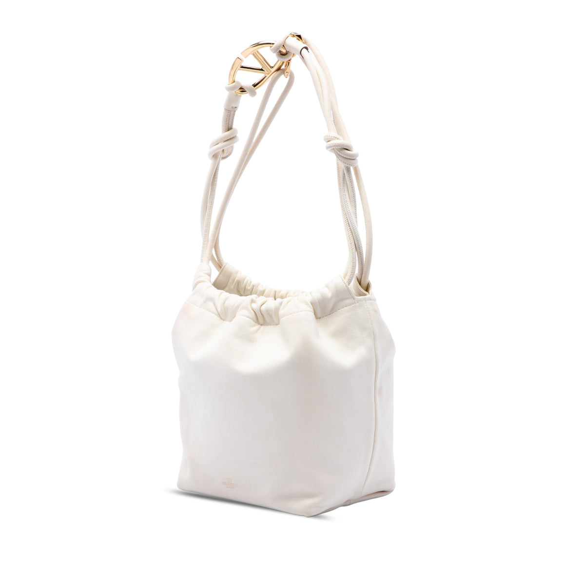 Valentino Nappa Vlogo Pouf Bucket Bag