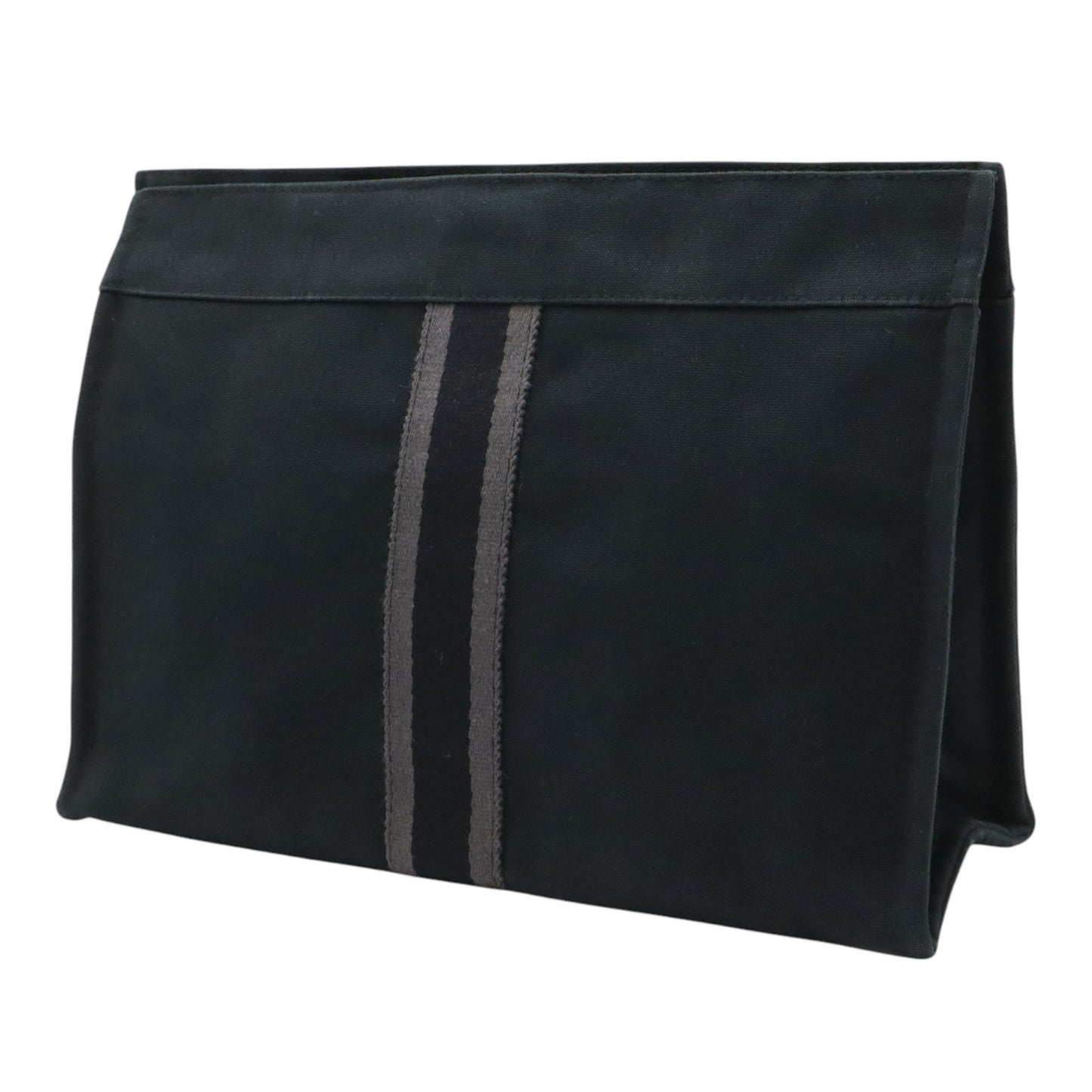 Hermès Canvas Fourre Tout Clutch