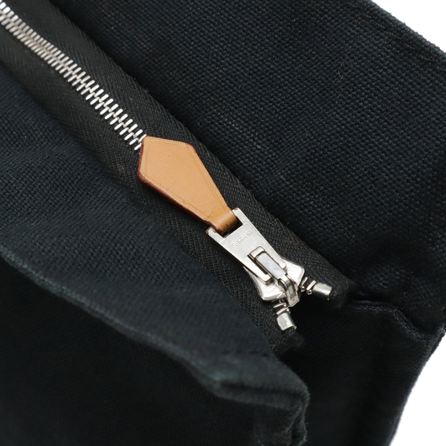 Hermès Canvas Fourre Tout Clutch