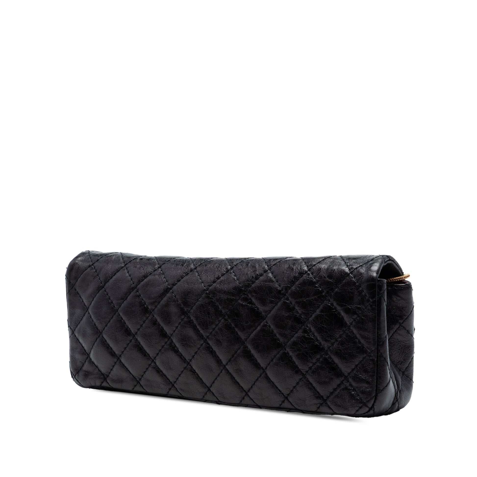 Chanel Quilted Glazed Calfskin Reissue 2.55 East West Single Flap