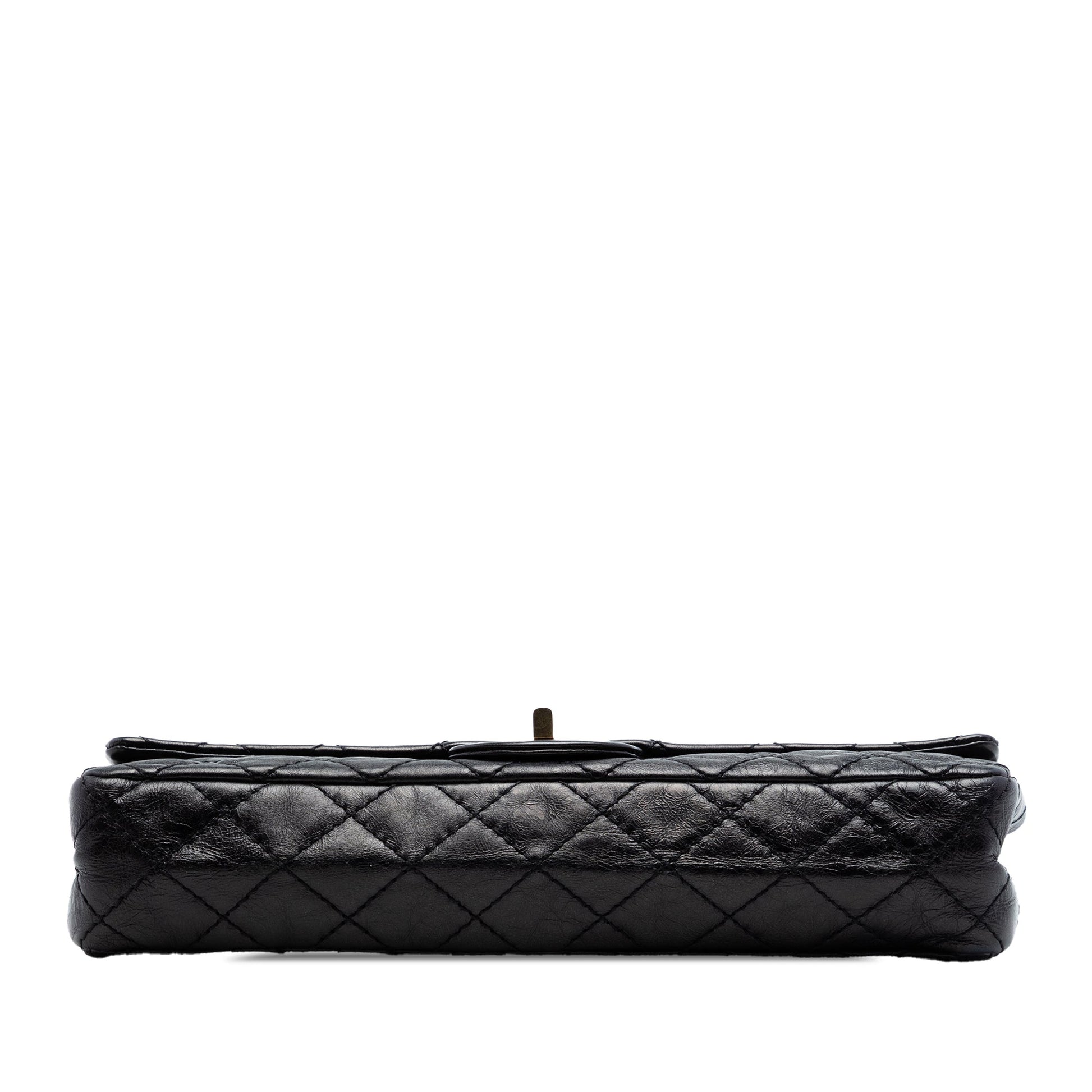 Chanel Quilted Glazed Calfskin Reissue 2.55 East West Single Flap