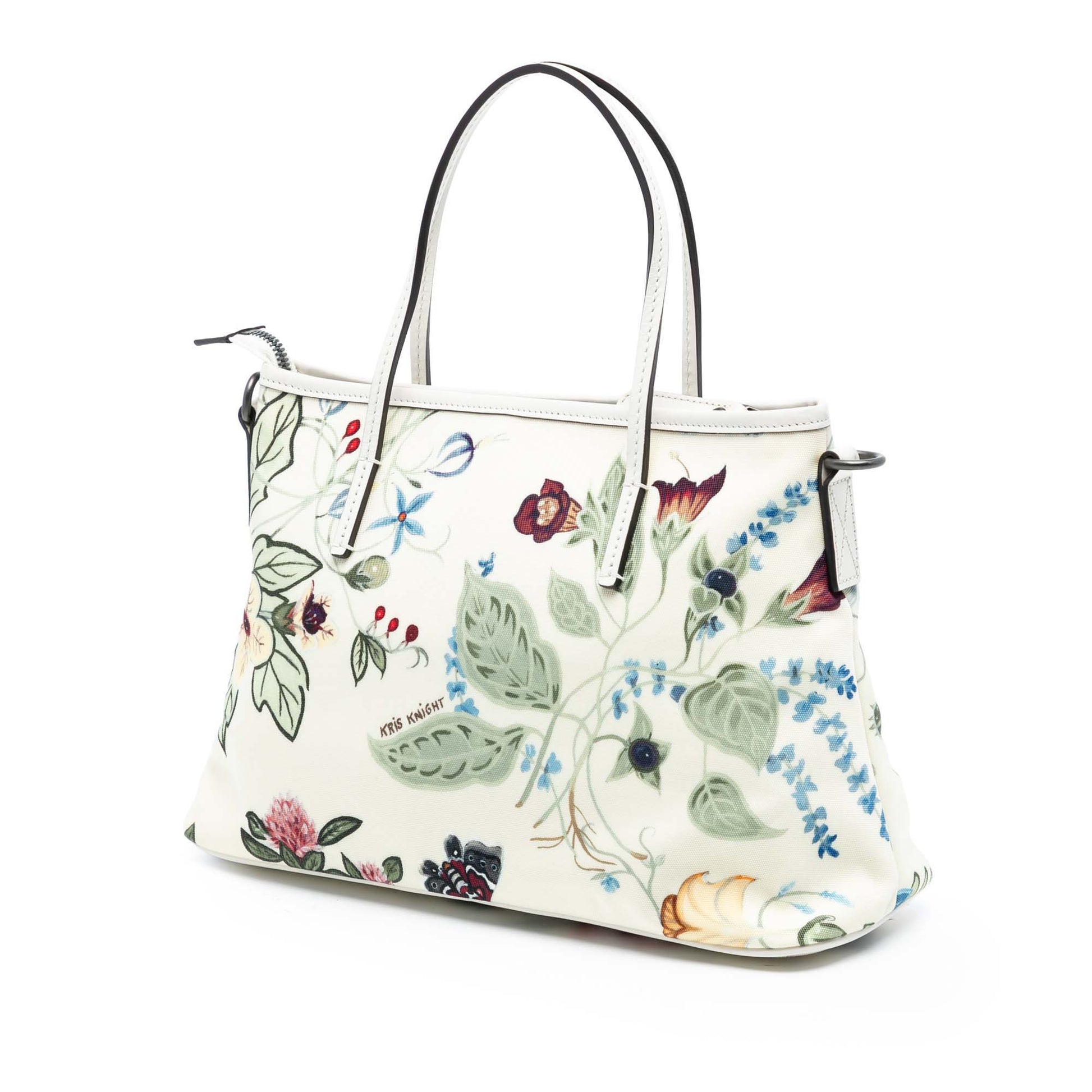 Gucci Small Canvas Flora Knight Convertible Tote