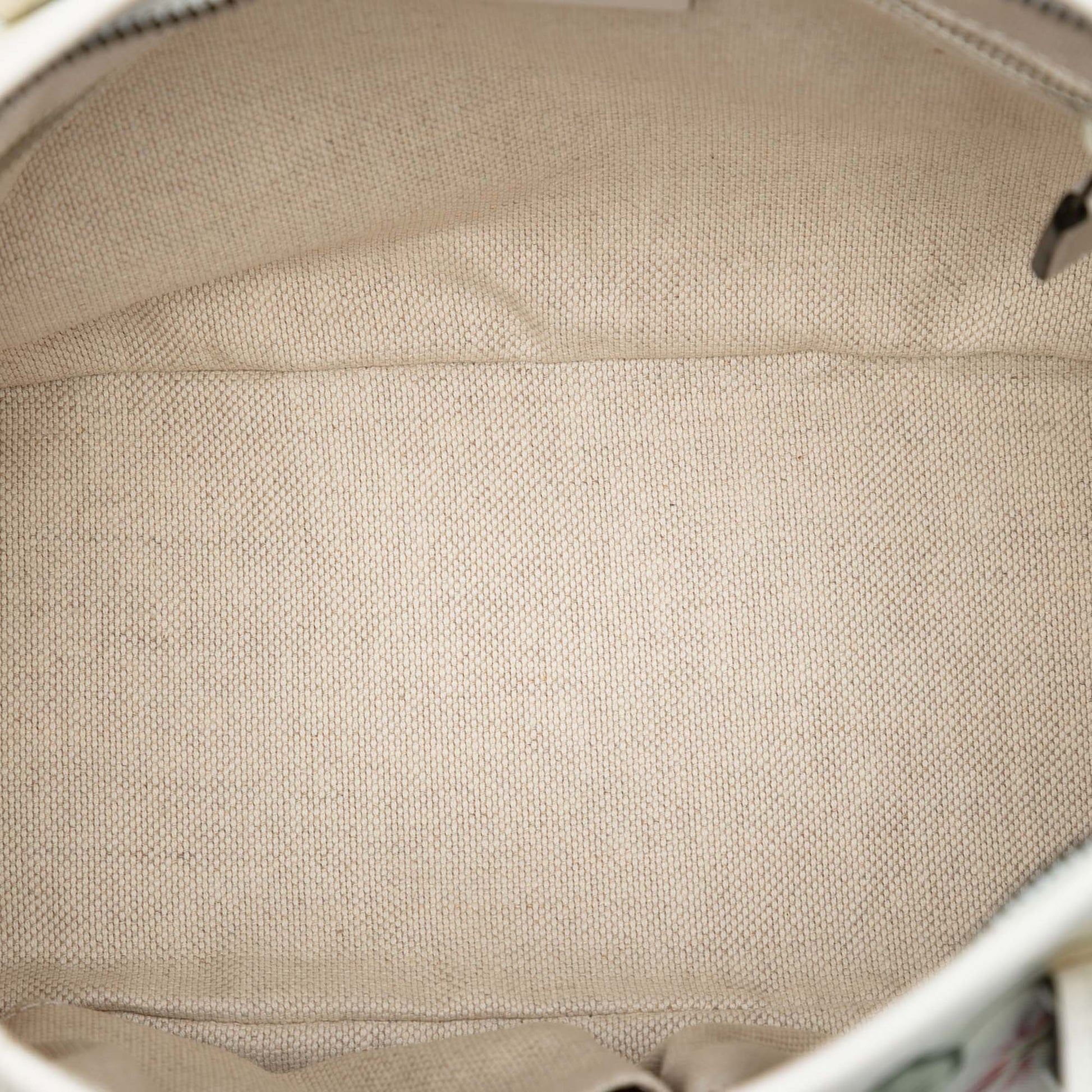 Gucci Small Canvas Flora Knight Convertible Tote