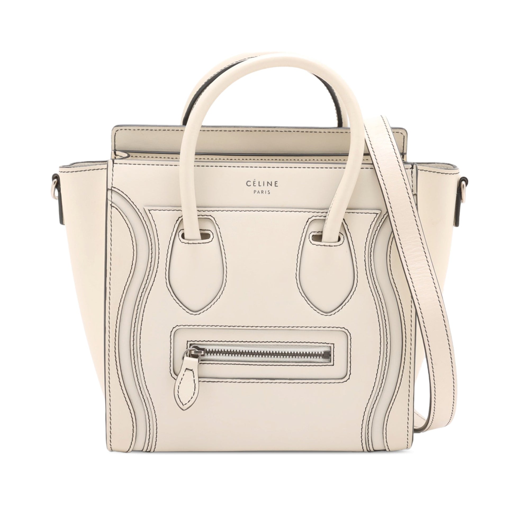 Celine Nano Leather Luggage Tote