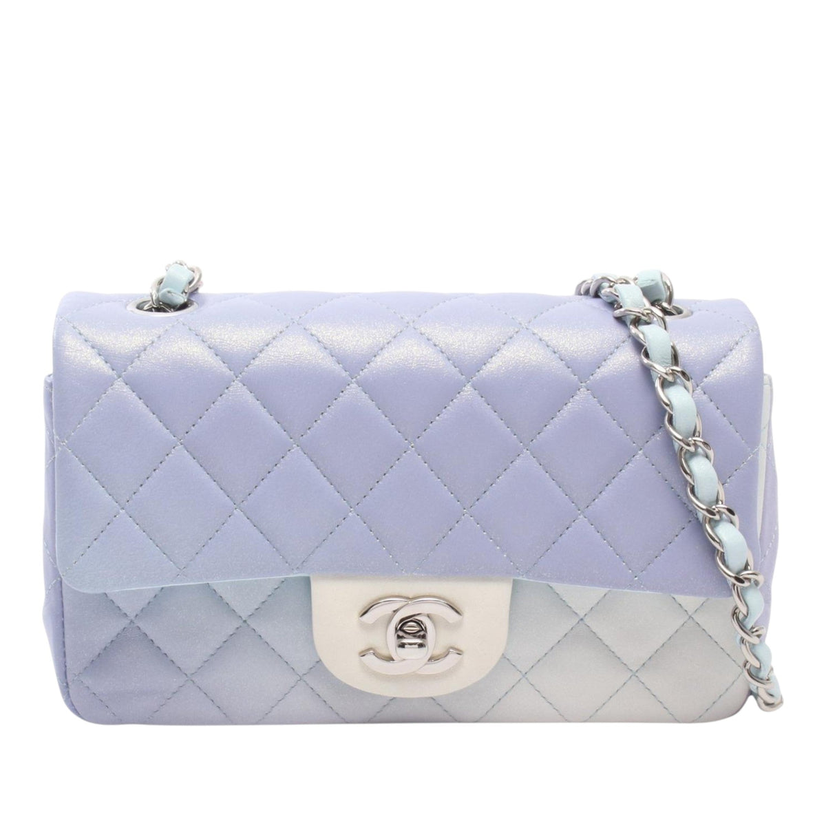 Chanel Mini Rectangular Classic Lambskin Degrade Single Flap