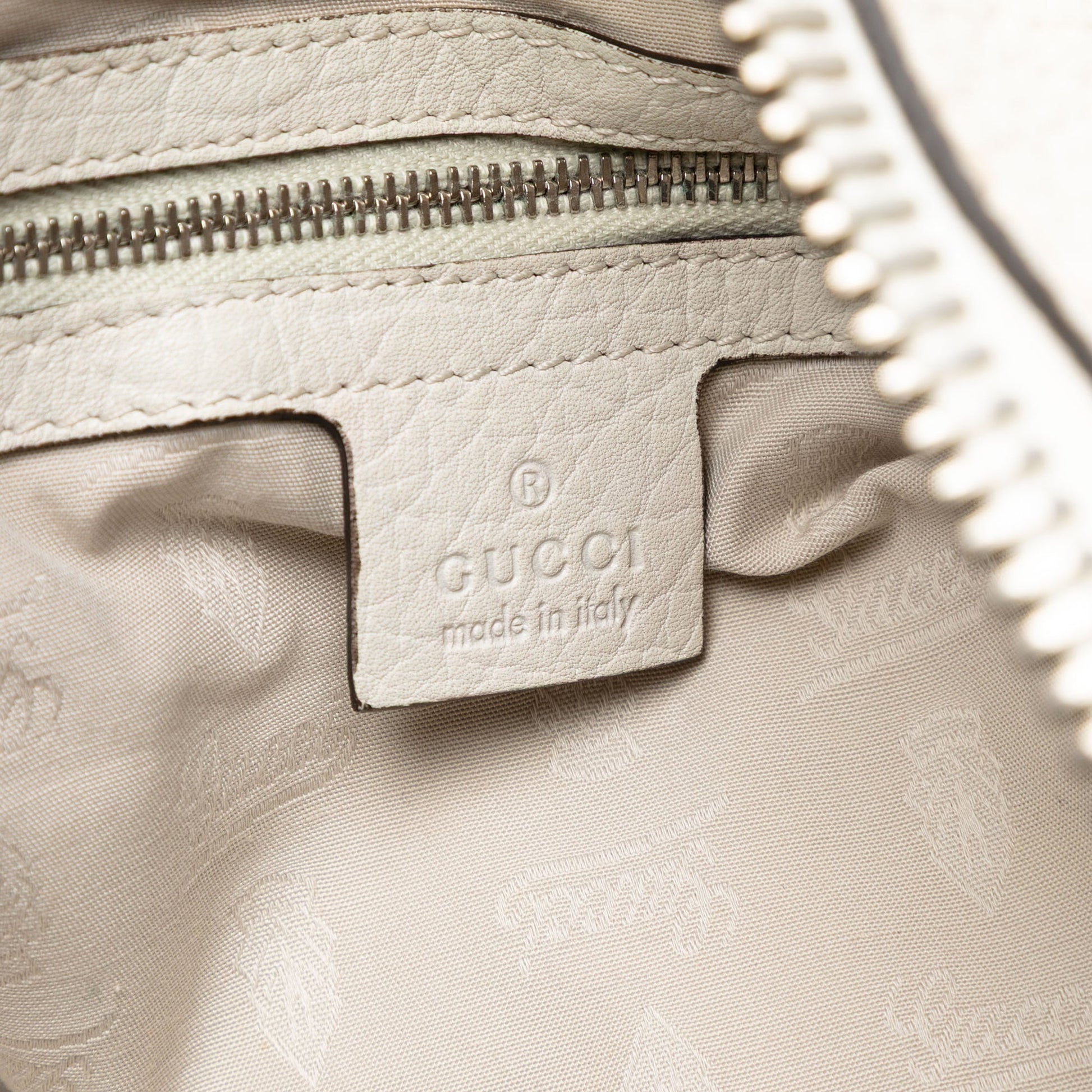 Gucci Large Leather Bamboo Bar Tote
