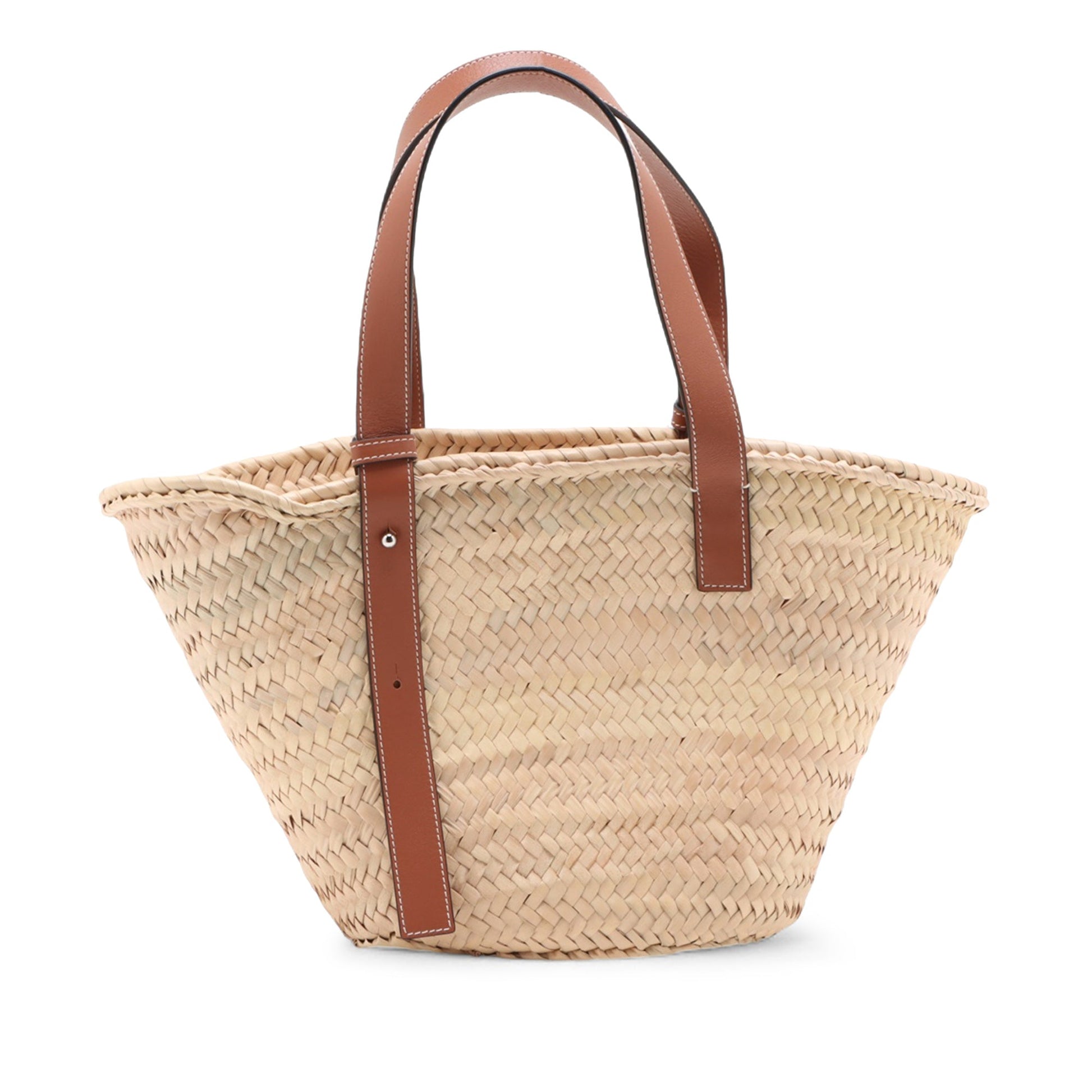 LOEWE Medium Raffia Basket Tote