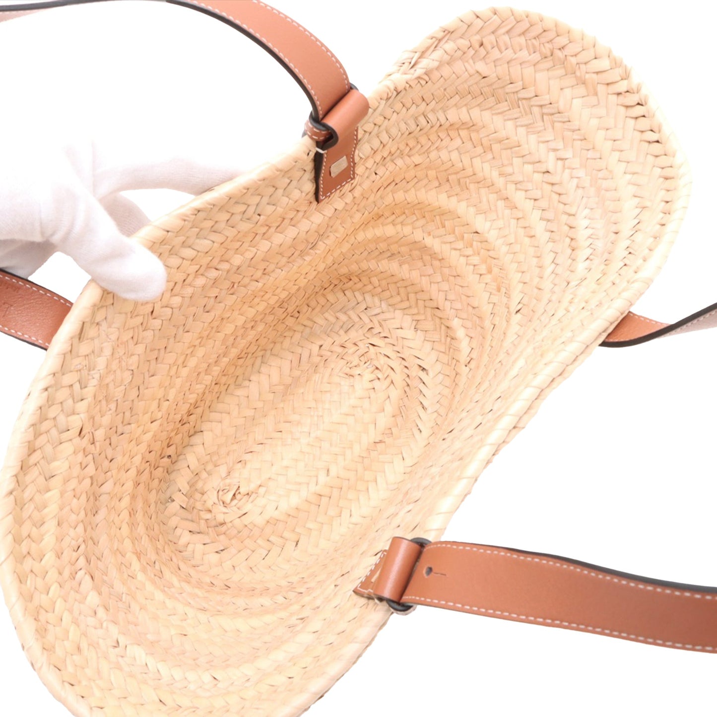 LOEWE Medium Raffia Basket Tote