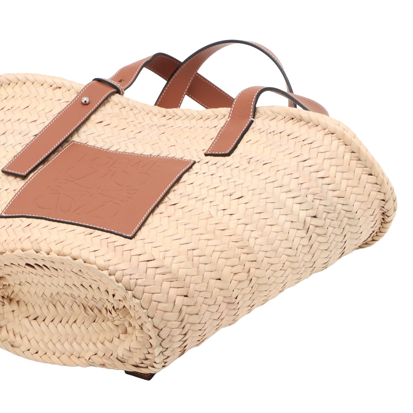 LOEWE Medium Raffia Basket Tote