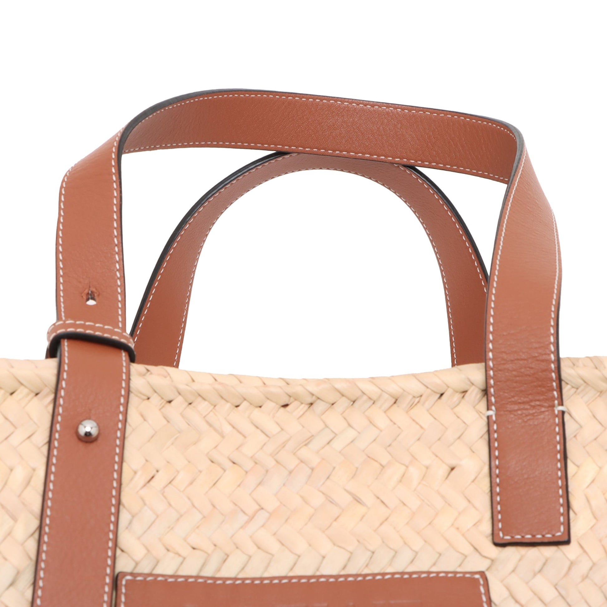 LOEWE Medium Raffia Basket Tote