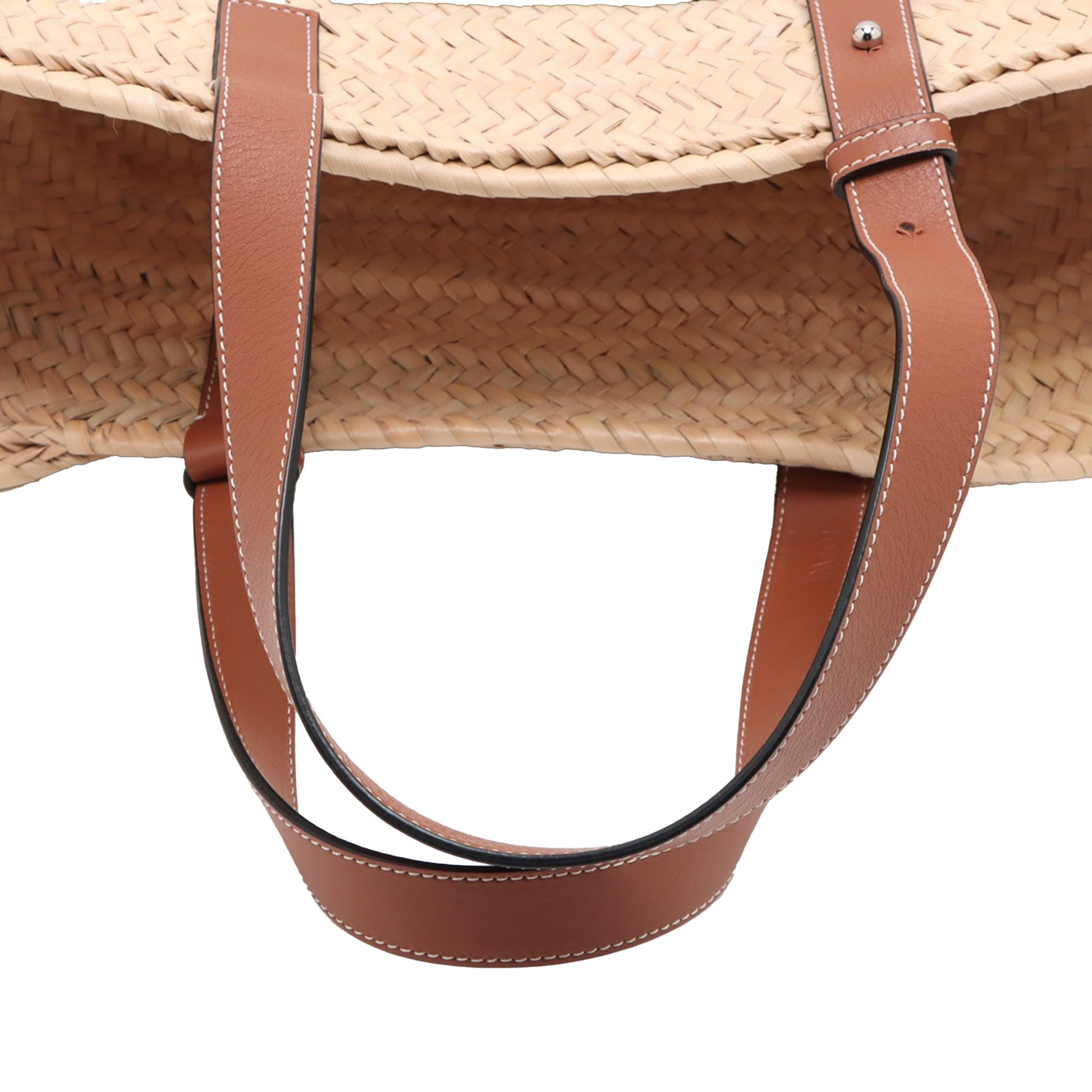 LOEWE Medium Raffia Basket Tote