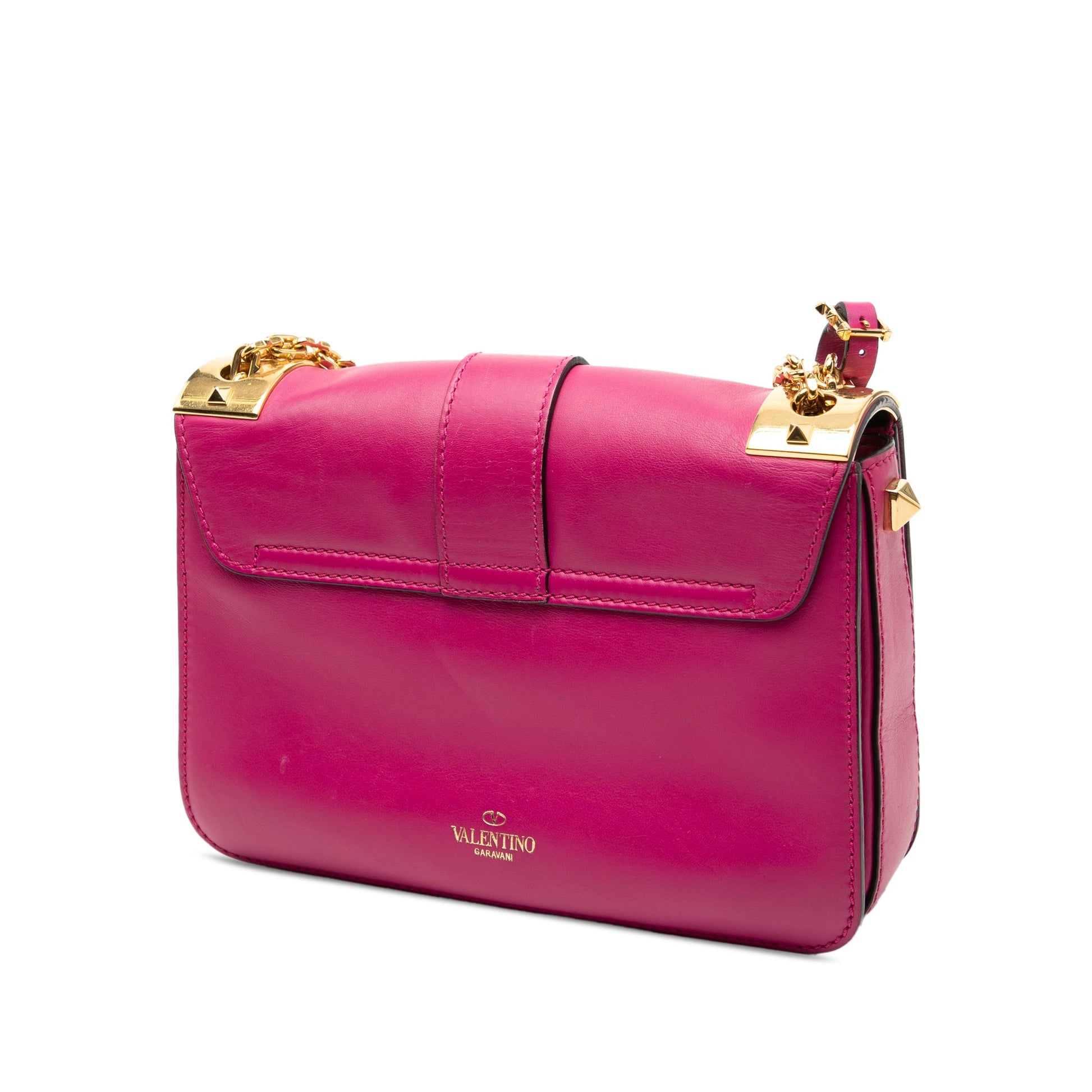 Valentino Leather B Rockstud Shoulder Bag