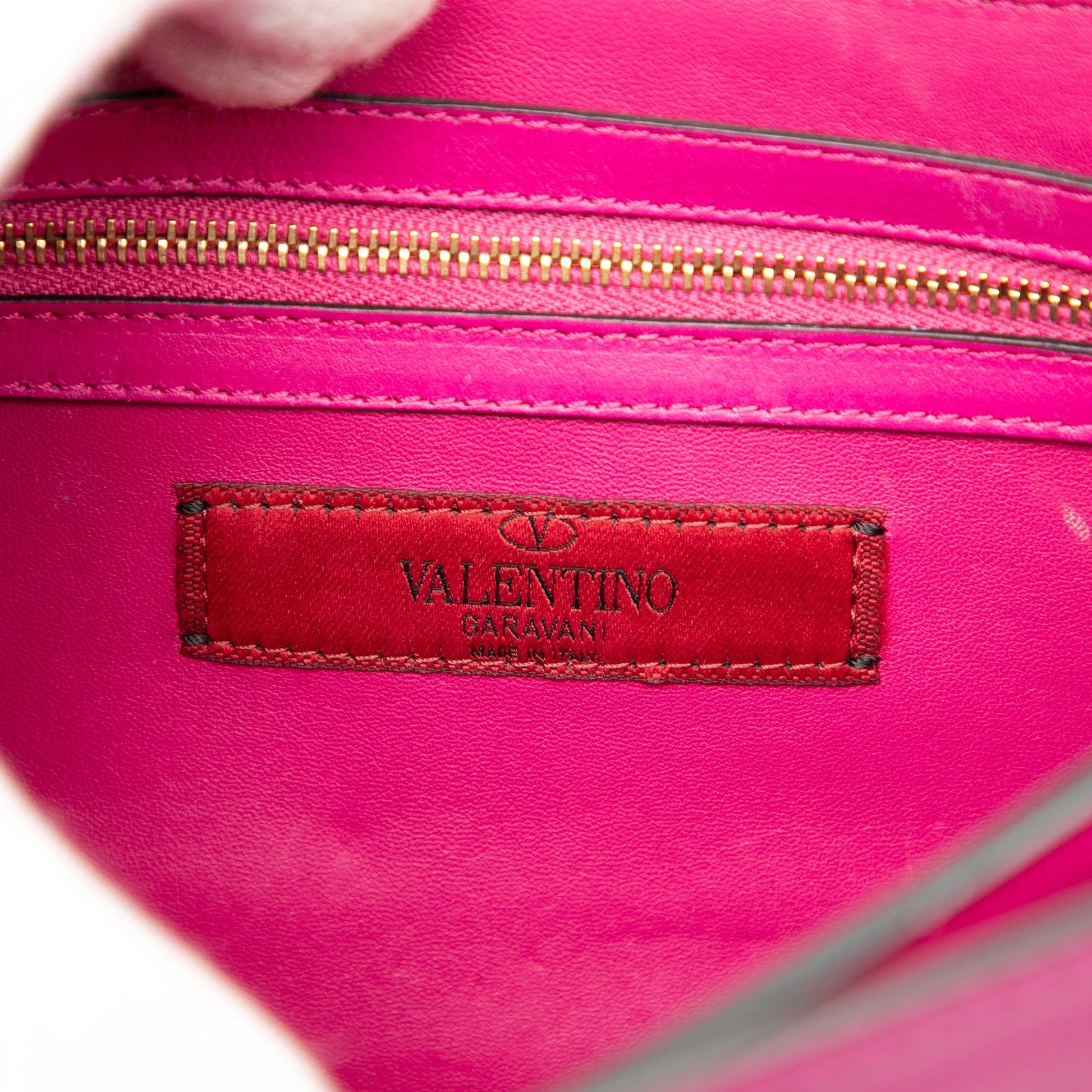 Valentino Leather B Rockstud Shoulder Bag