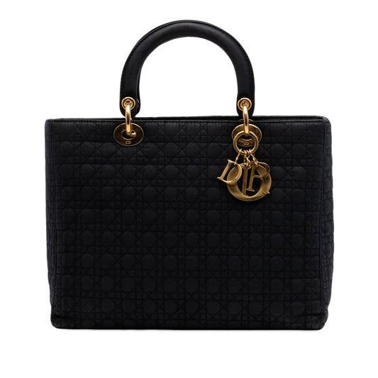 Dior Large Nylon Microcannage Lady Dior