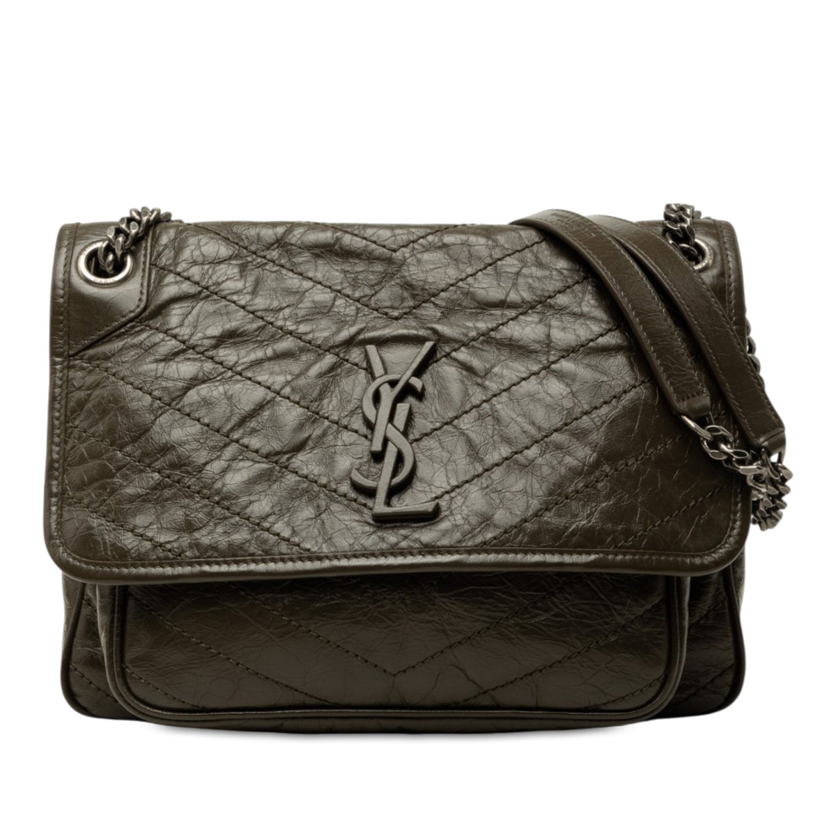 Saint Laurent Medium Crinkled Calfskin Niki