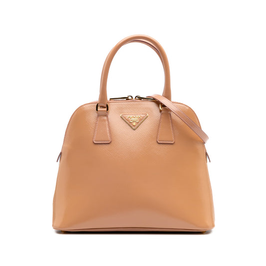 Prada Medium Saffiano Vernice Promenade Satchel