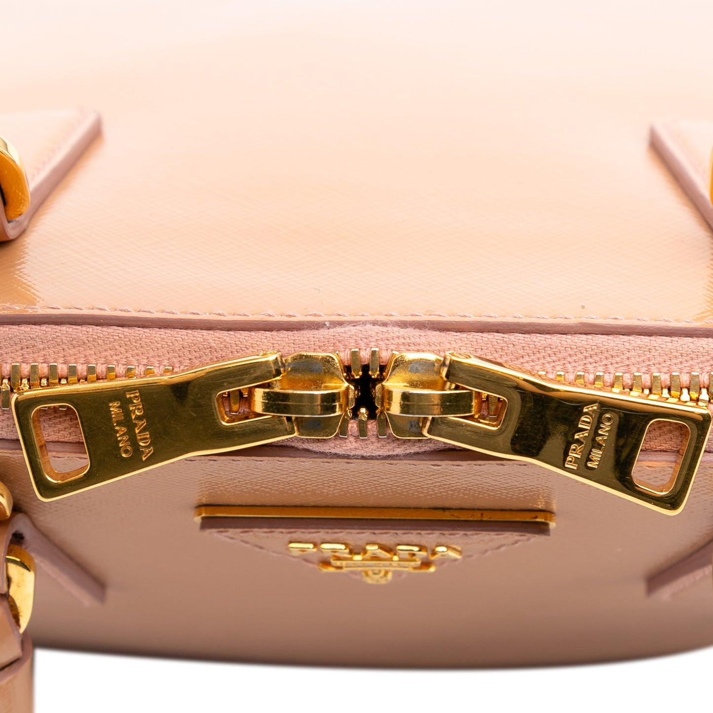 Prada Medium Saffiano Vernice Promenade Satchel