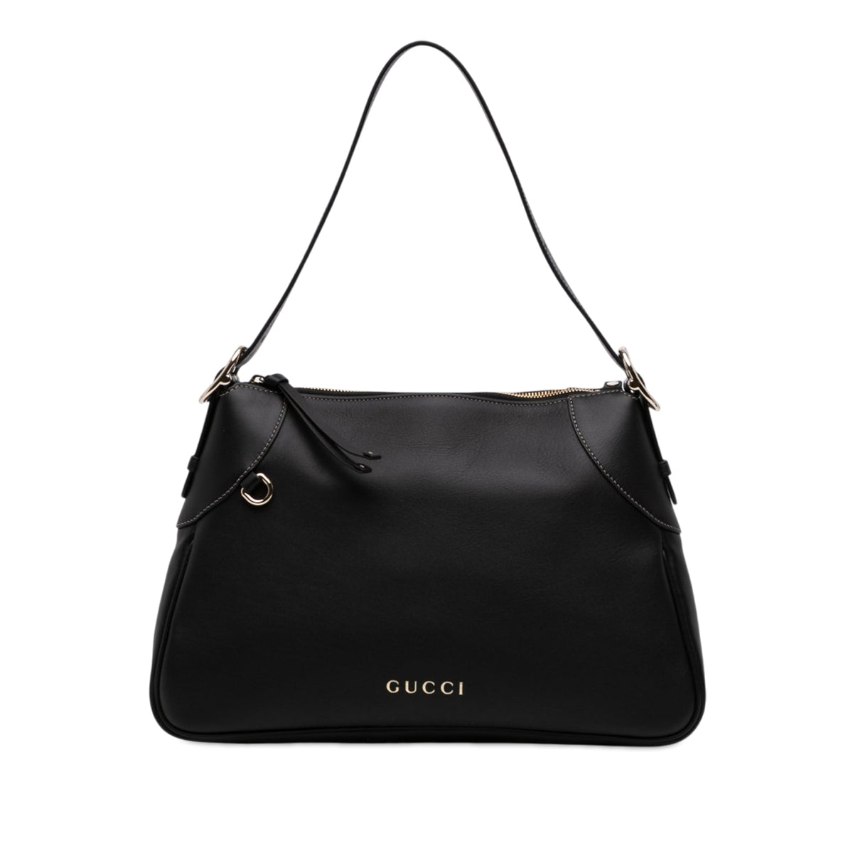 Gucci Medium Calfskin GG Emblem Shoulder Bag