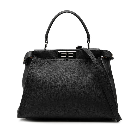 Fendi Medium Leather Peekaboo Selleria Satchel