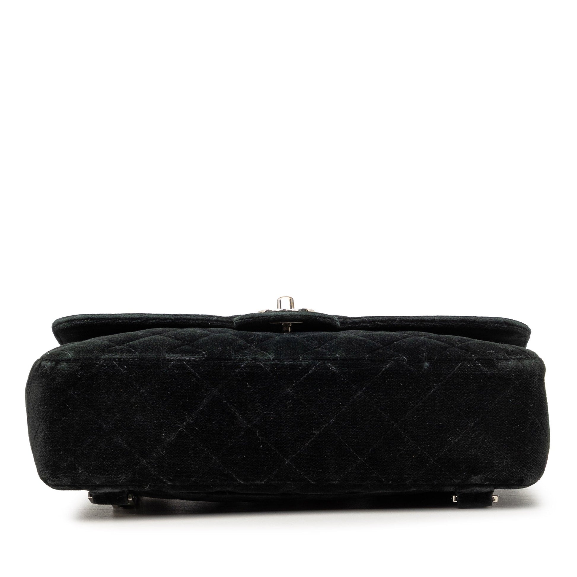 Chanel CC Quilted Velvet Flap Backpack