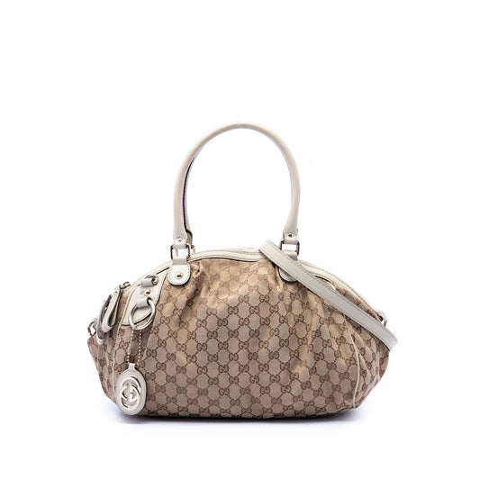 Gucci GG Canvas Sukey Satchel