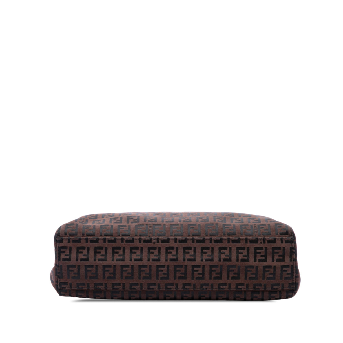 Fendi Zucchino Canvas Tote — Brown