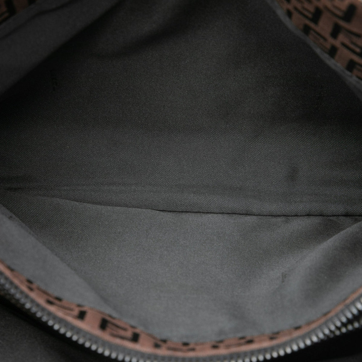 Fendi Zucchino Canvas Tote — Brown