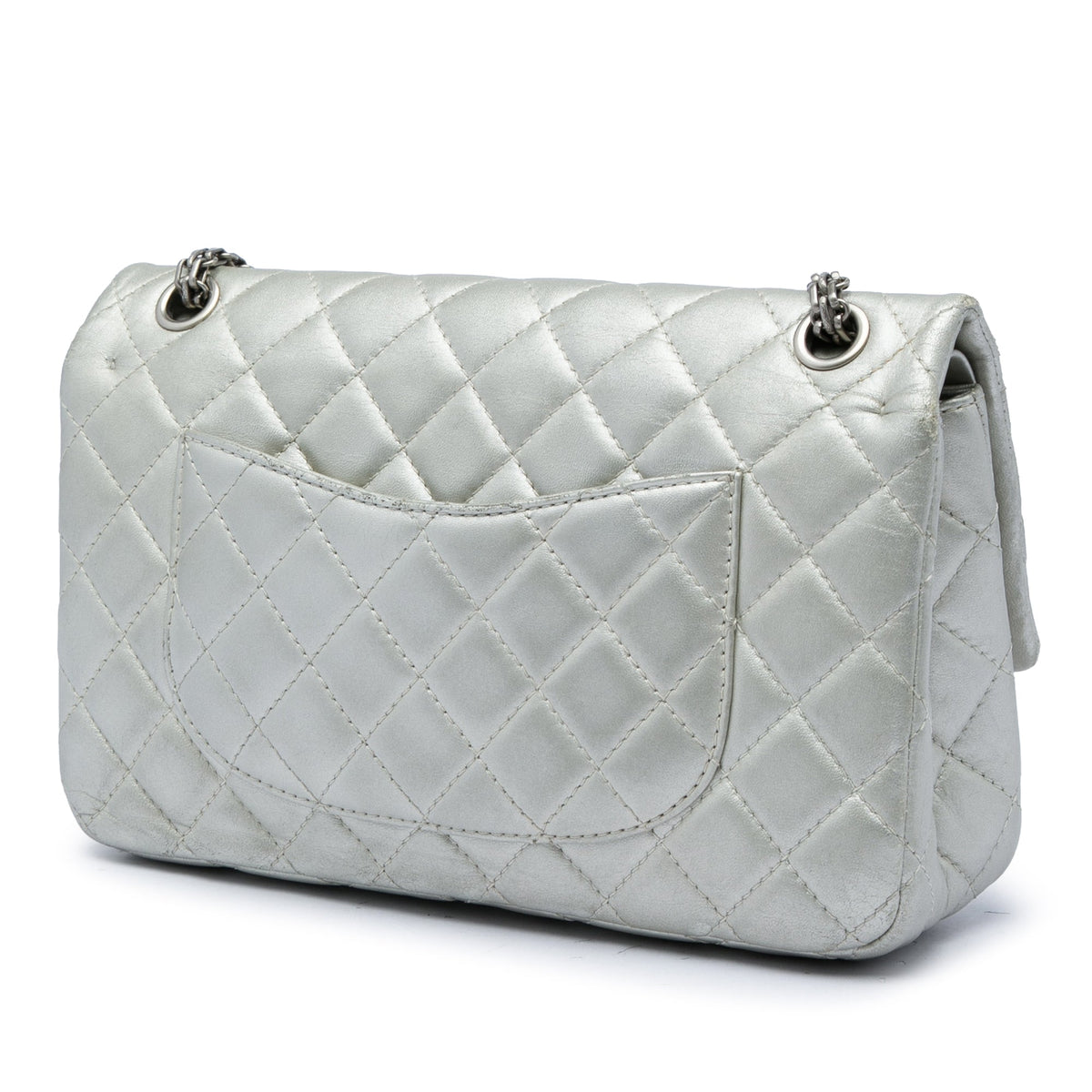 Chanel Quilted Metallic Lambskin Reissue 2.55 Double Flap 226