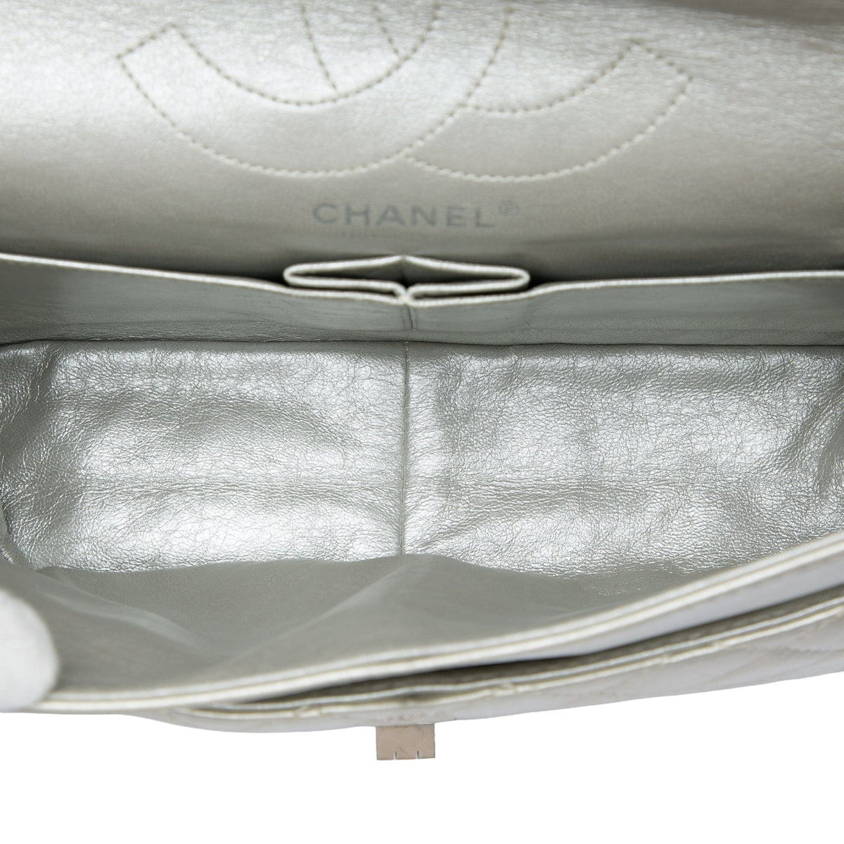 Chanel Quilted Metallic Lambskin Reissue 2.55 Double Flap 226