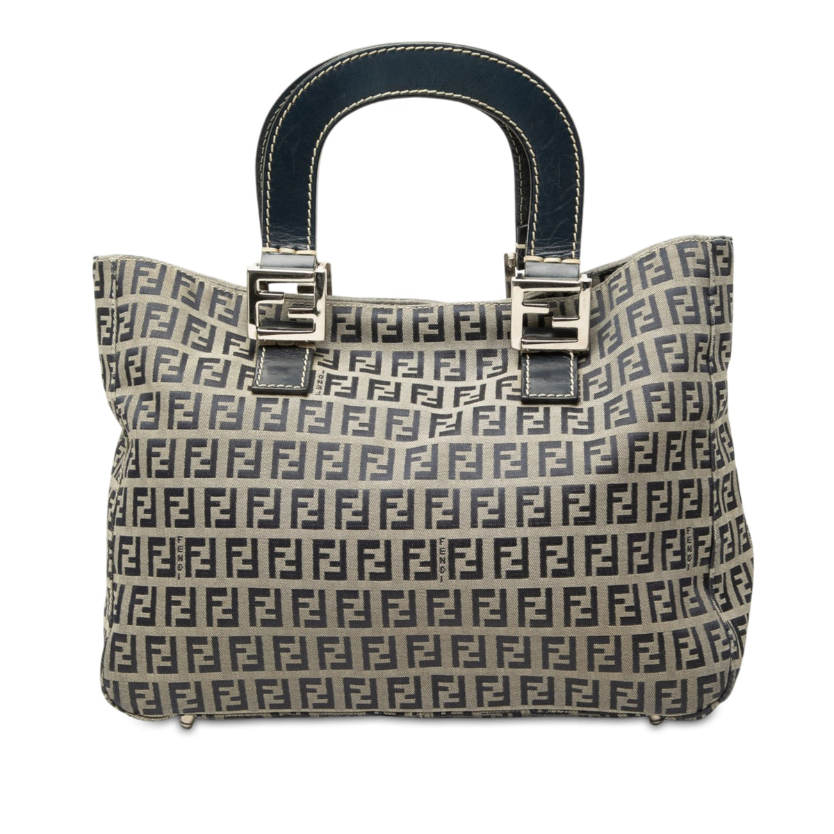 Fendi Small Zucchino Canvas Twins Tote
