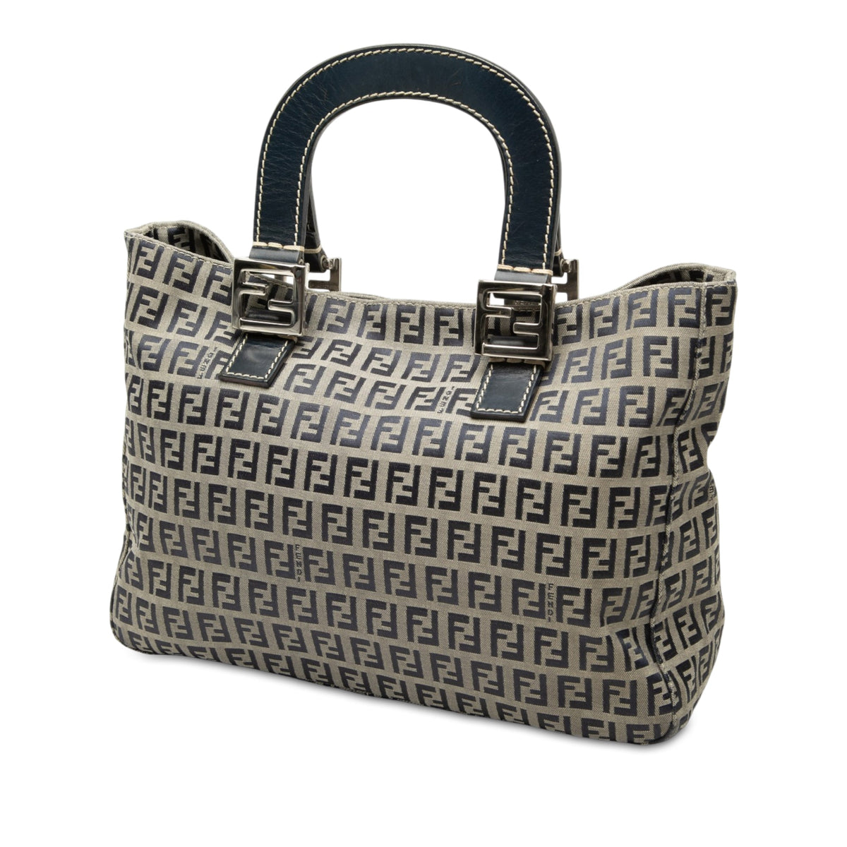Fendi Small Zucchino Canvas Twins Tote