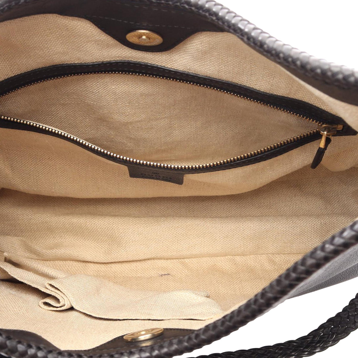 Gucci Calfskin Marrakech Shoulder Bag — Black