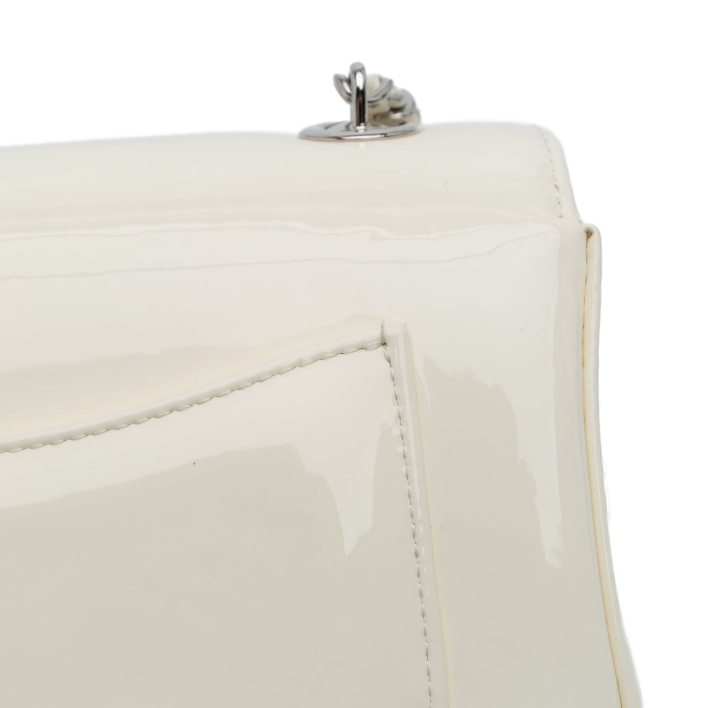 Chanel Small Patent Camellia Single Flap