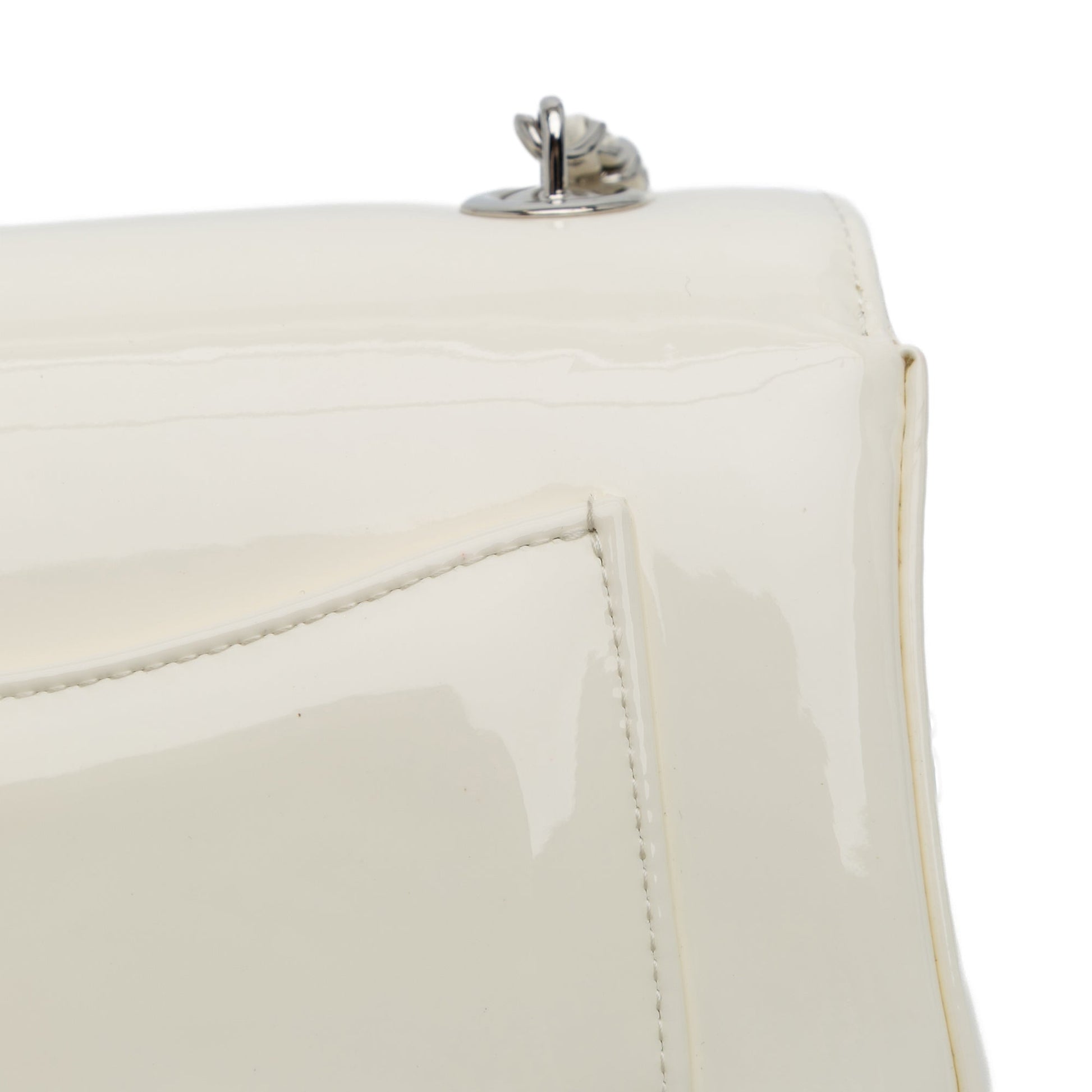 Chanel Small Patent Camellia Single Flap
