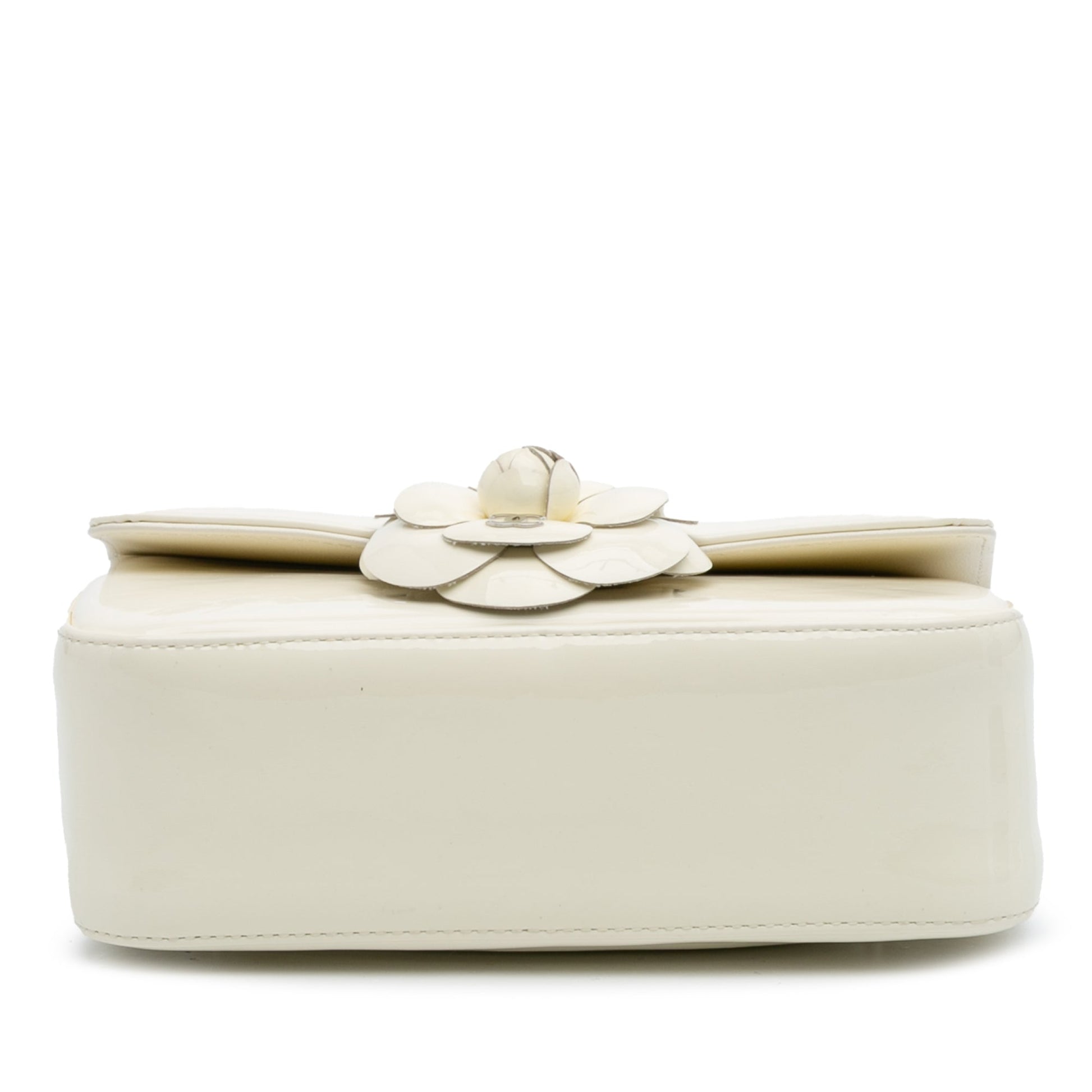 Chanel Small Patent Camellia Single Flap