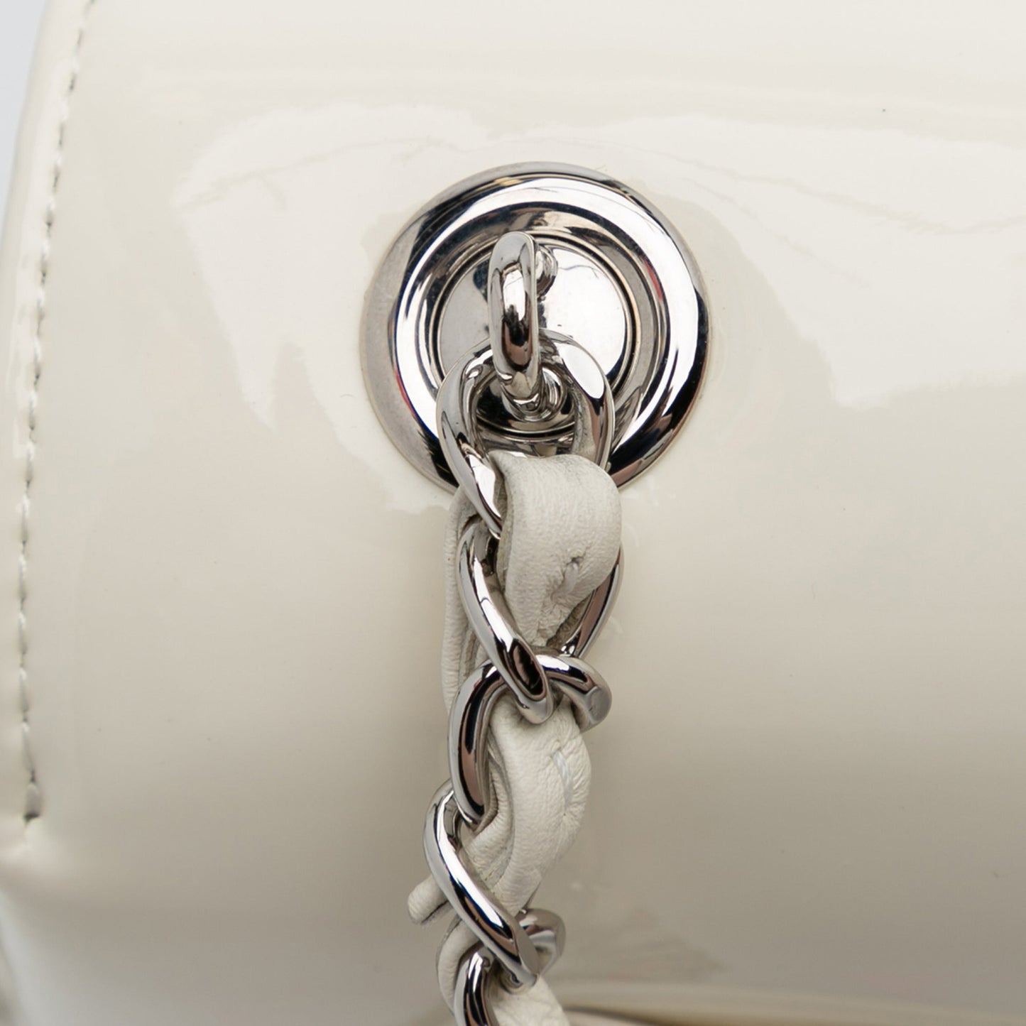 Chanel Small Patent Camellia Single Flap
