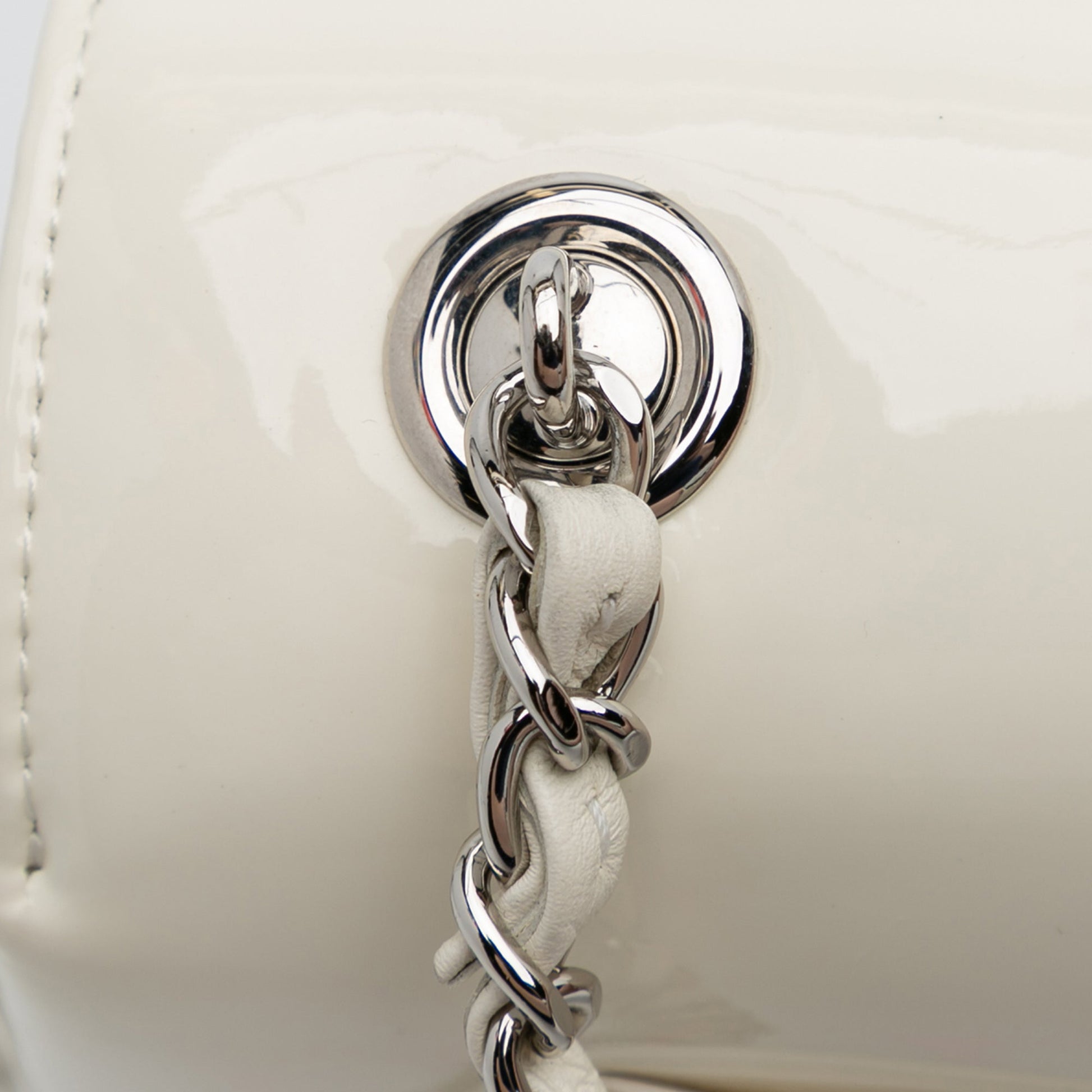 Chanel Small Patent Camellia Single Flap