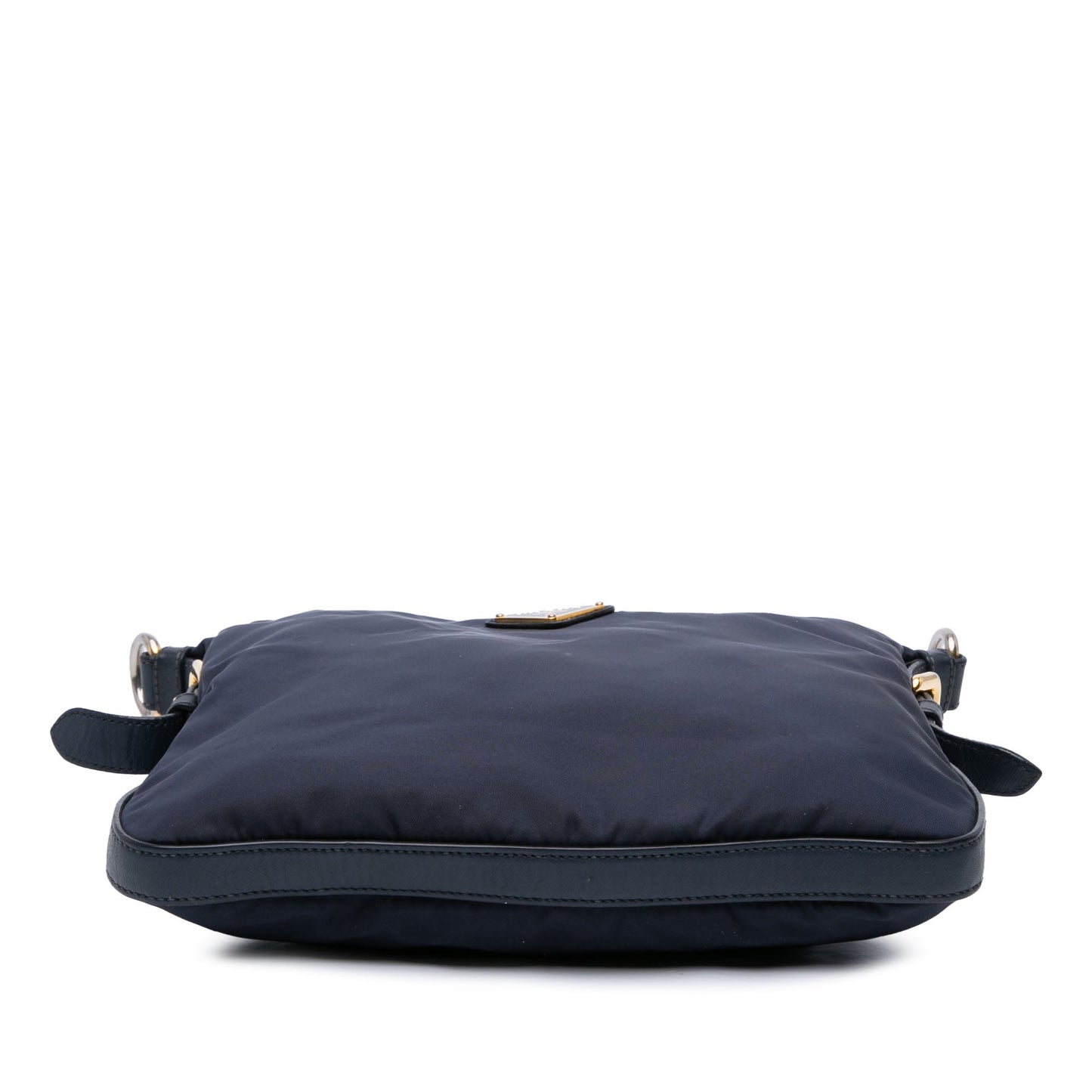 Prada Saffiano Trimmed Tessuto Zip Top Crossbody