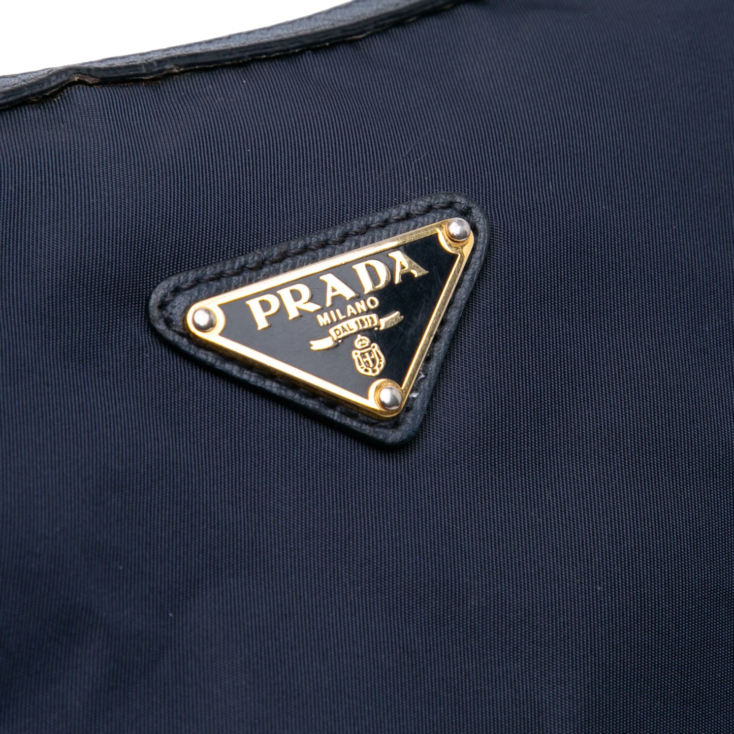 Prada Saffiano Trimmed Tessuto Zip Top Crossbody